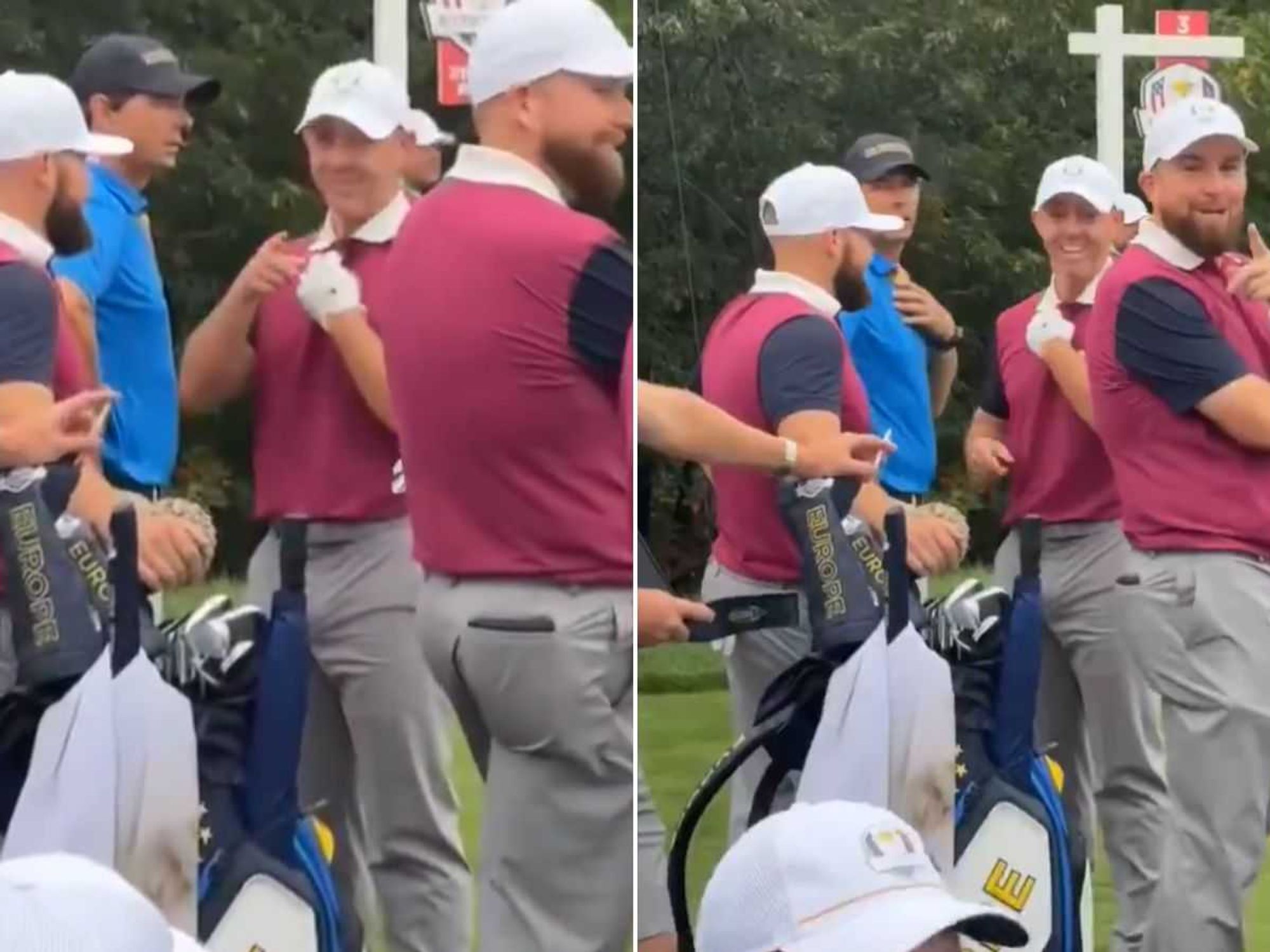 Golf fan leaves Team Europe in stitches after mocking Rory McIlroy at Ryder Cup