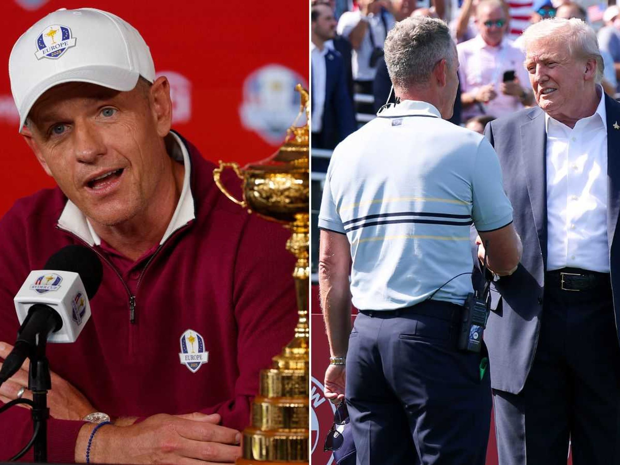 Luke Donald reveals 'really nice' comments from Donald Trump after meeting at Ryder Cup