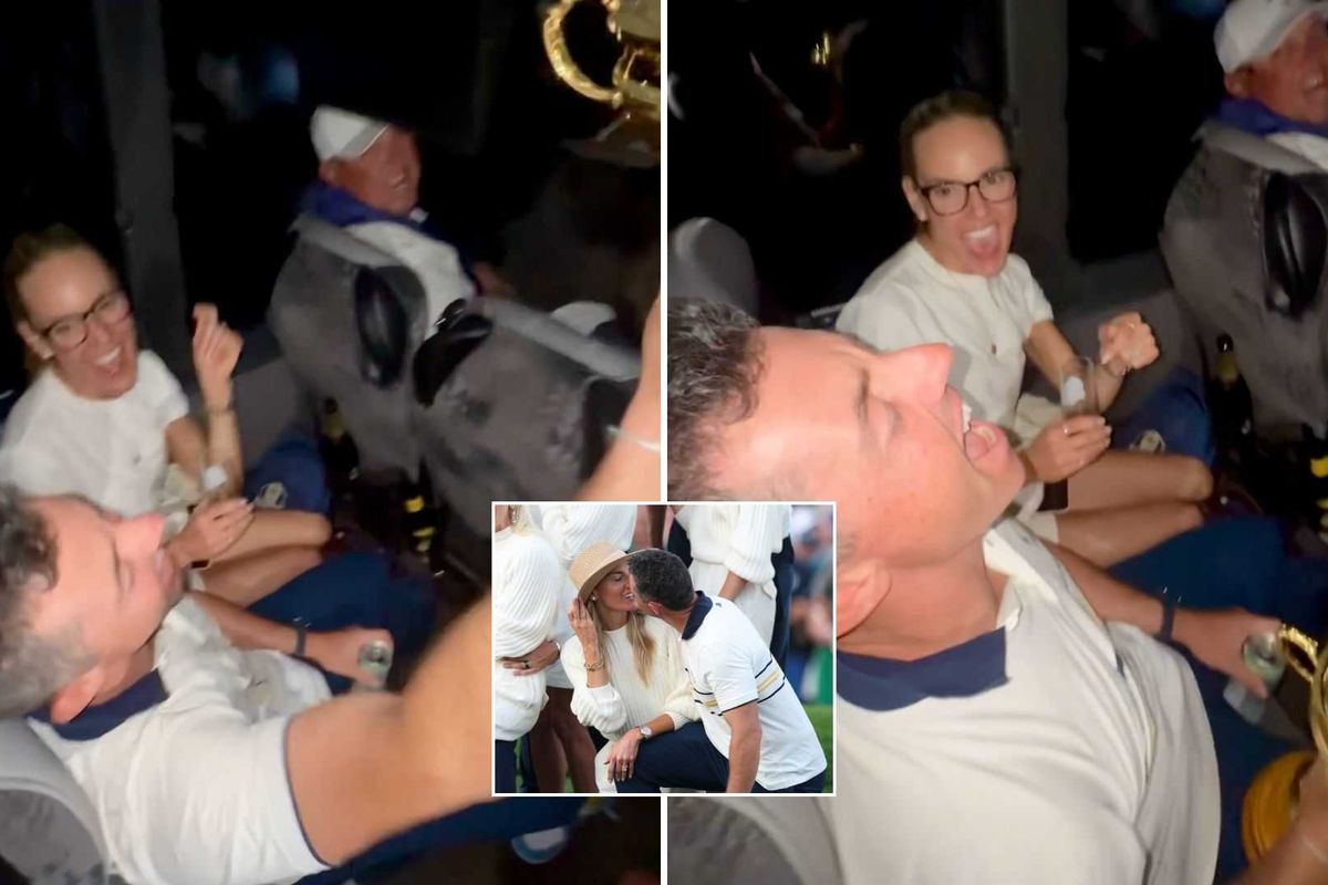 Rory McIlroy and wife Erica Stoll perform defiant chant after suffering 'astonishing' Ryder Cup abuse