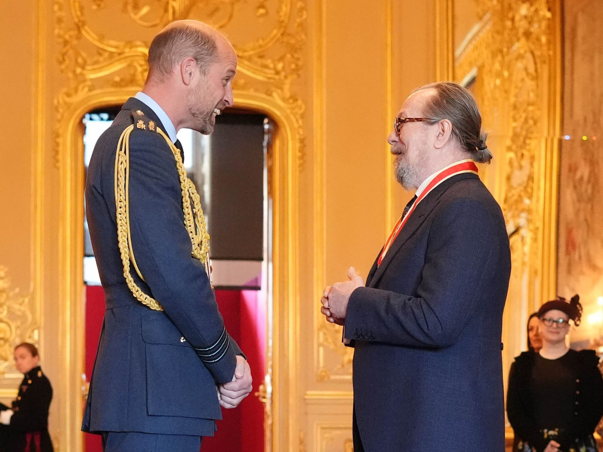 Prince William bestows knighthood on Sir Gary Oldman at Windsor Castle