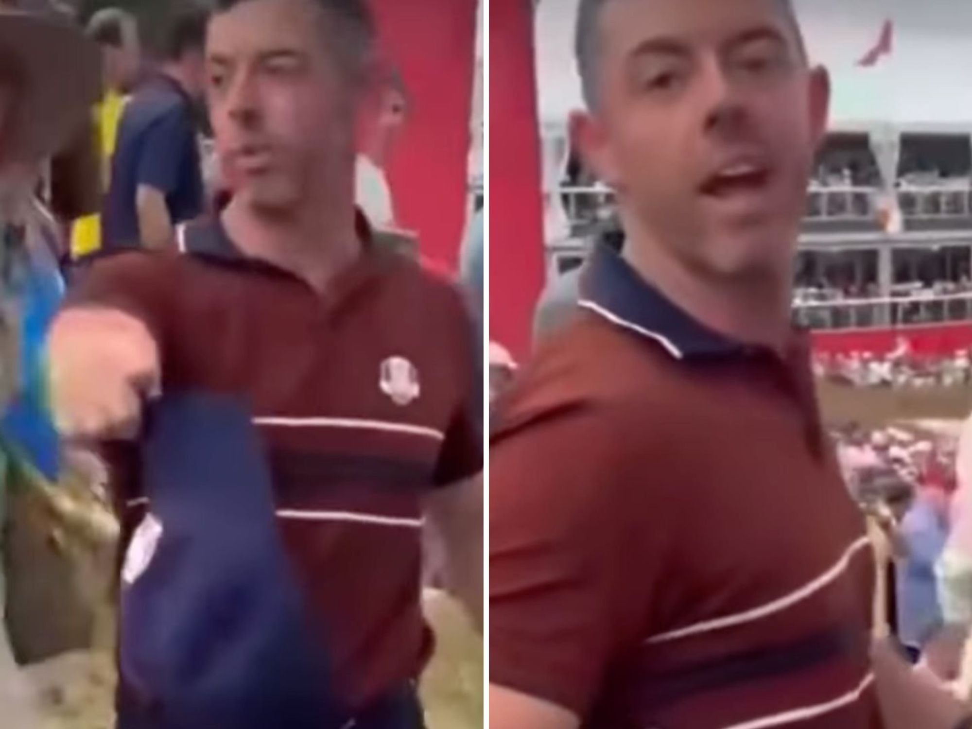 Rory McIlroy had fan ejected from Ryder Cup after suffering homophobic abuse as new footage emerges