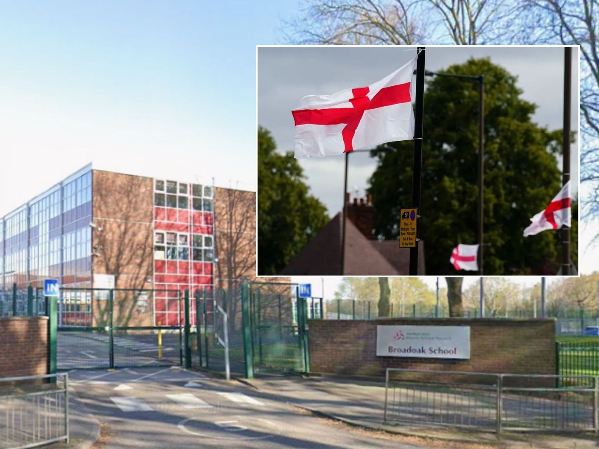 Secondary school forced to apologise after teacher brands St George's flags a 'racist symbol'