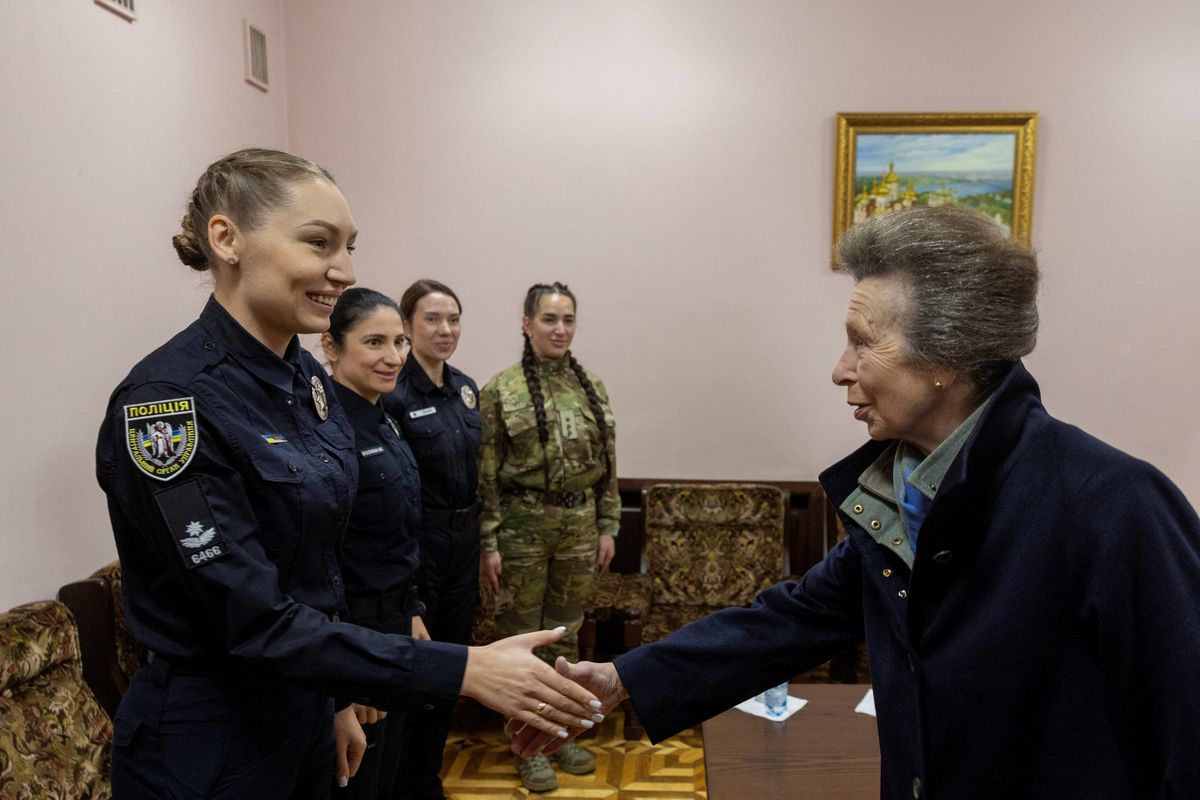 Princess Anne ‘profoundly moved’ by impact of war on Ukraine’s youngest citizens