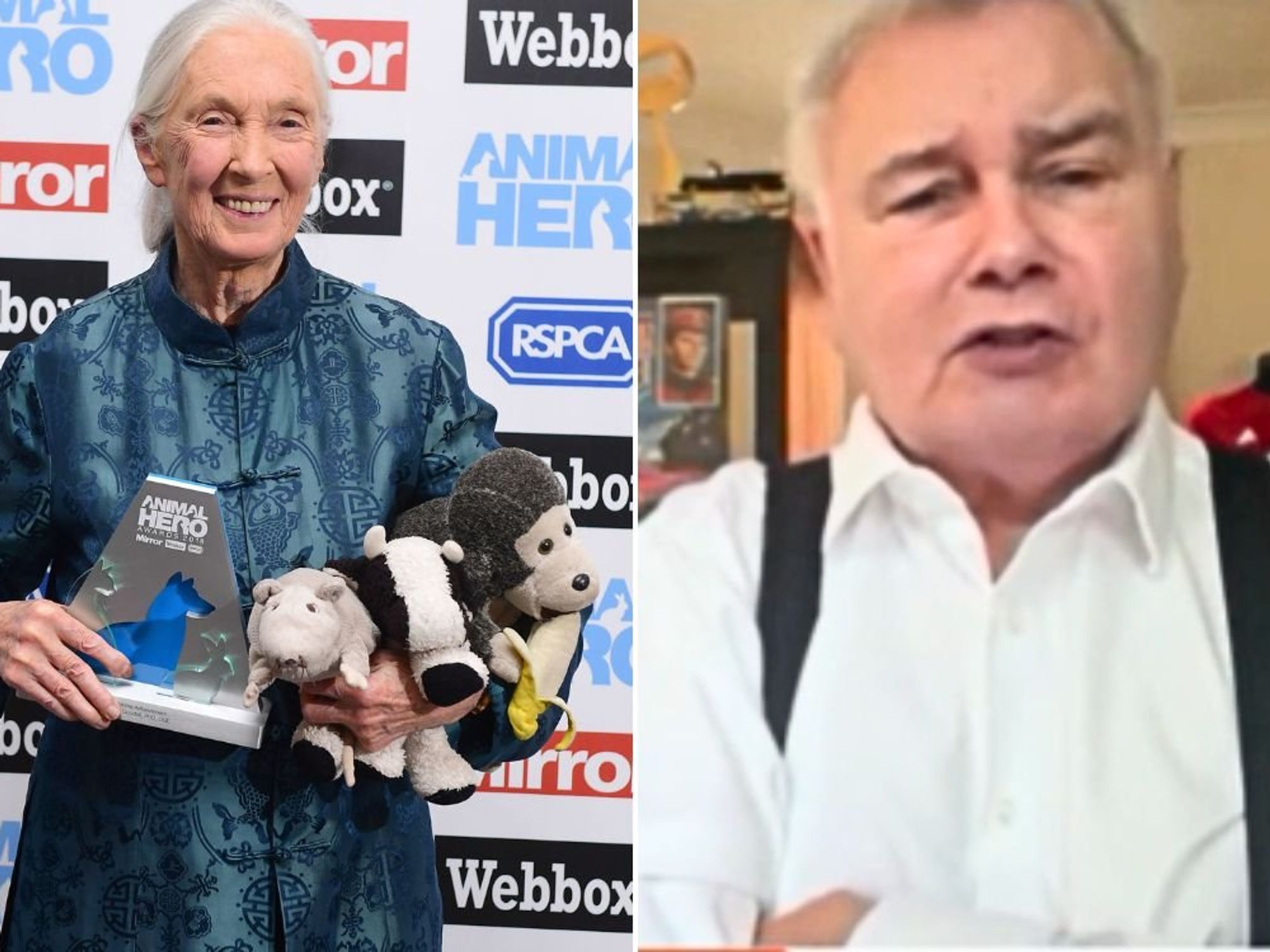 Eamonn Holmes pays emotional tribute to 'absolutely mind-blowing' Jane Goodall following primatol...