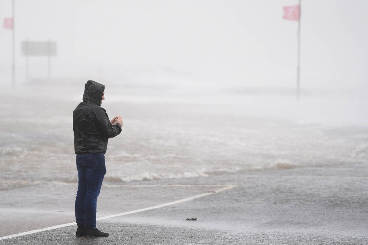 Storm Amy: Man dies and thousands left without power as hurricane-force winds smash Britain