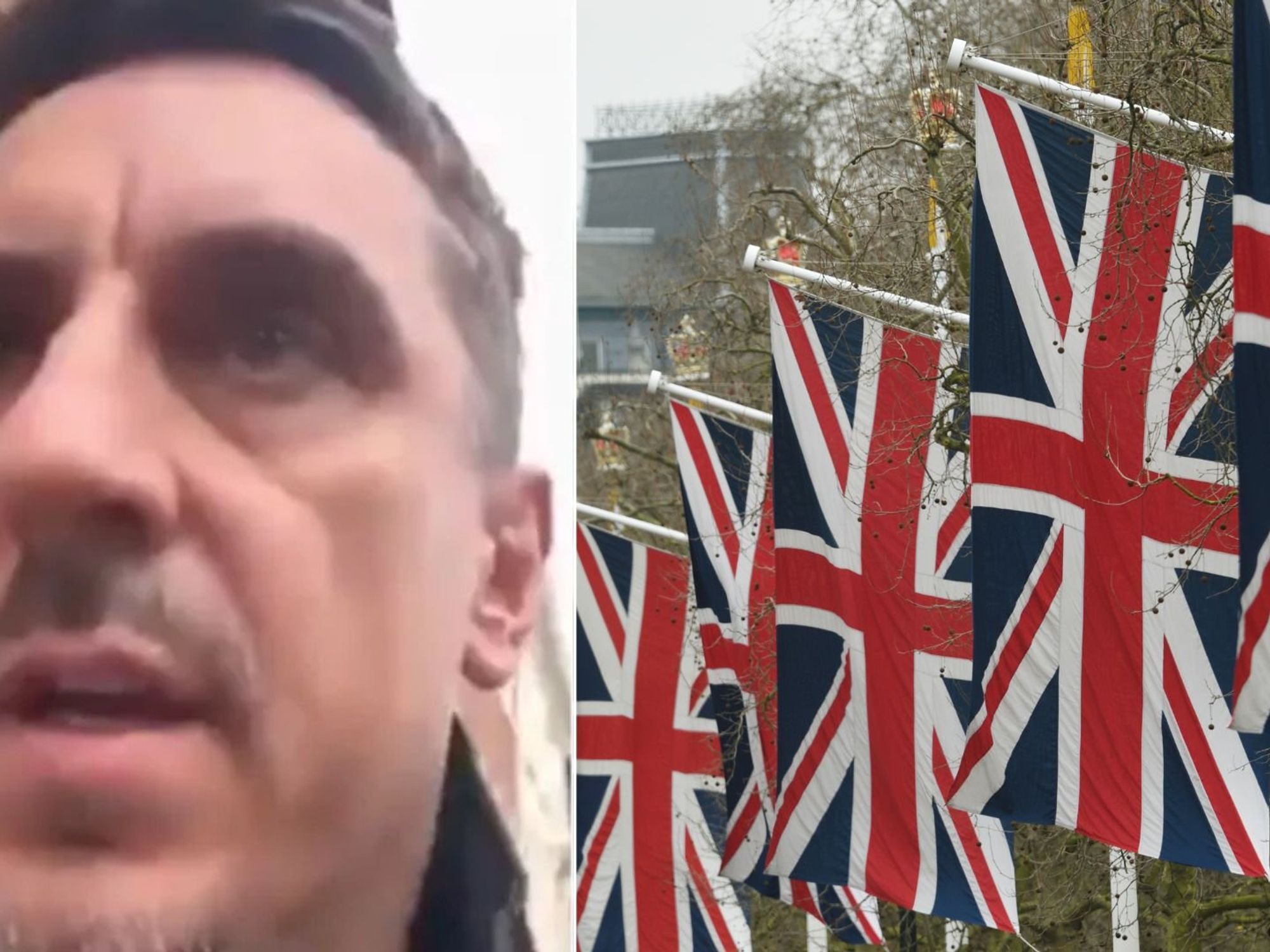 Builders who flew Union Jack on Gary Neville's building site hit back at former England defender