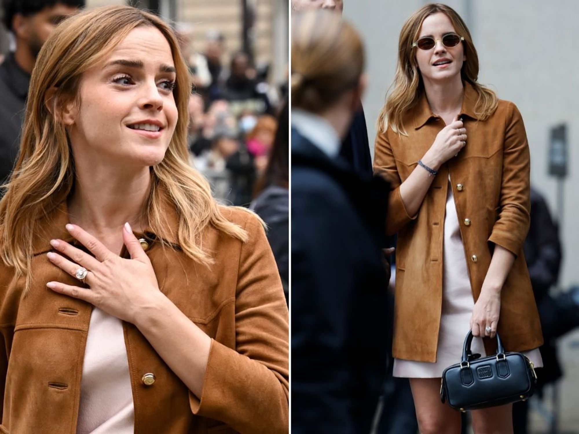 Emma Watson engagement rumours erupt as actress steps out with huge diamond ring amid JK Rowling ...