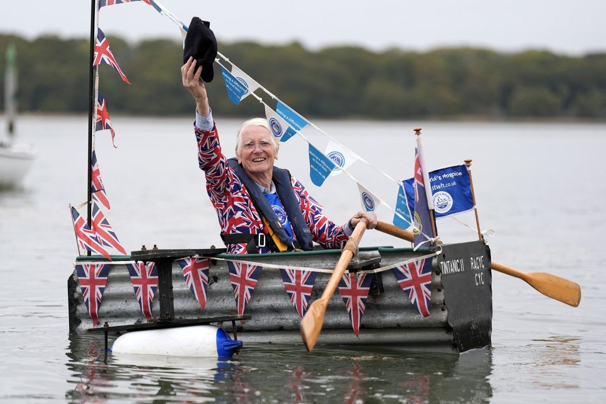 Army veteran raises £90,000 for charity after rowing 500 miles in homemade corrugated iron boat
