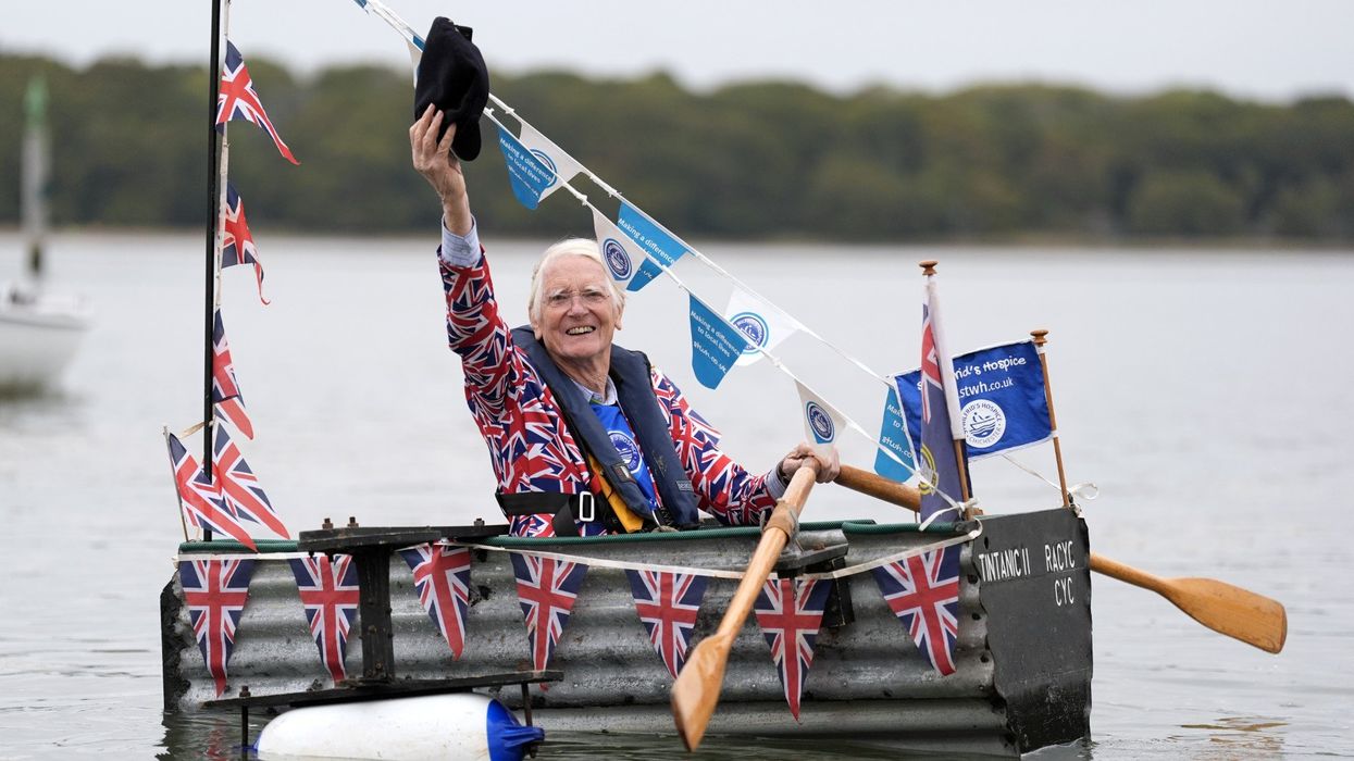 Army veteran raises £90,000 for charity after rowing 500 miles in homemade corrugated iron boat