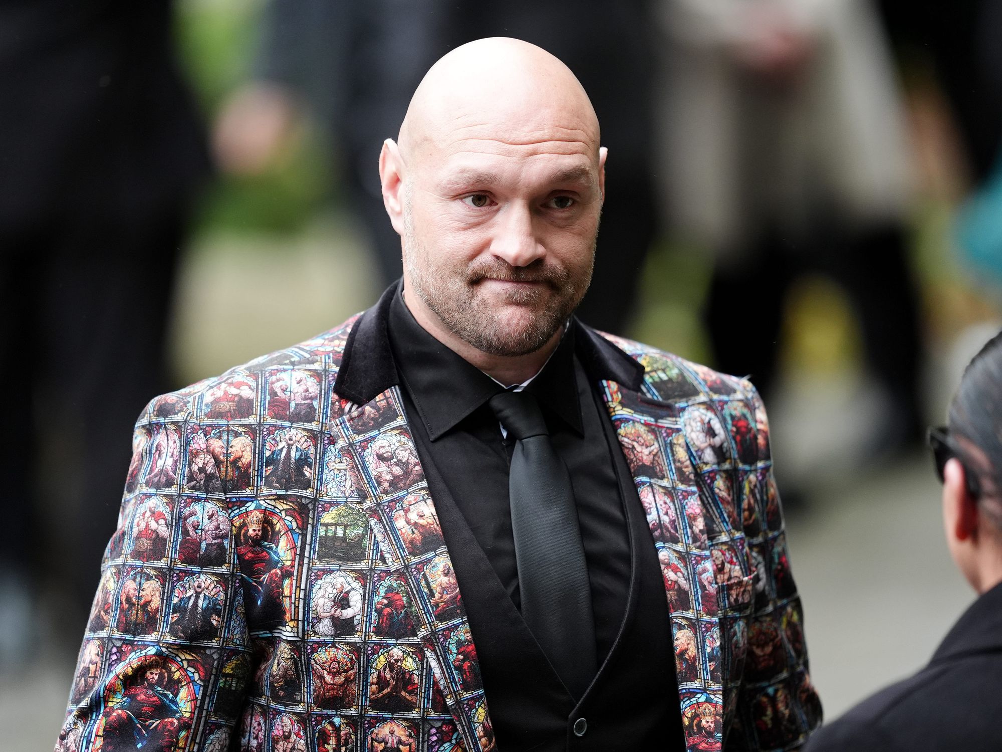 Tyson Fury suit explanation emerges after boxing star divided opinion at Ricky Hatton's funeral