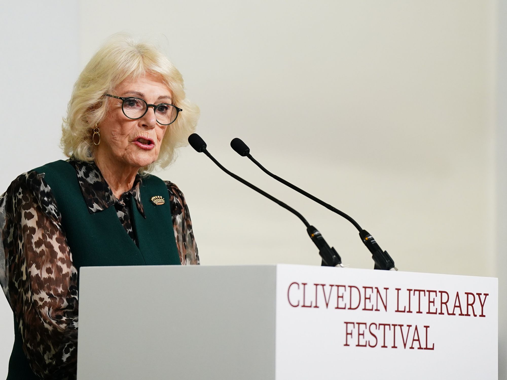 Queen Camilla opens festival as royal carries out engagement close to her heart