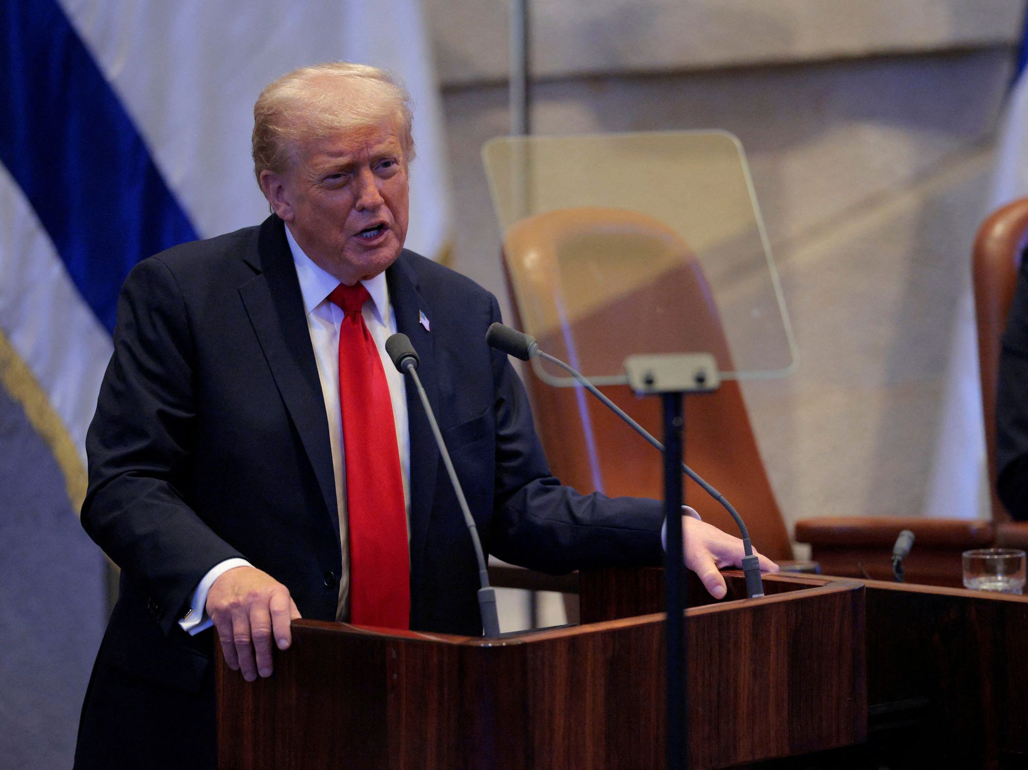Donald Trump addresses Israeli parliament after historic hostage release - WATCH LIVE