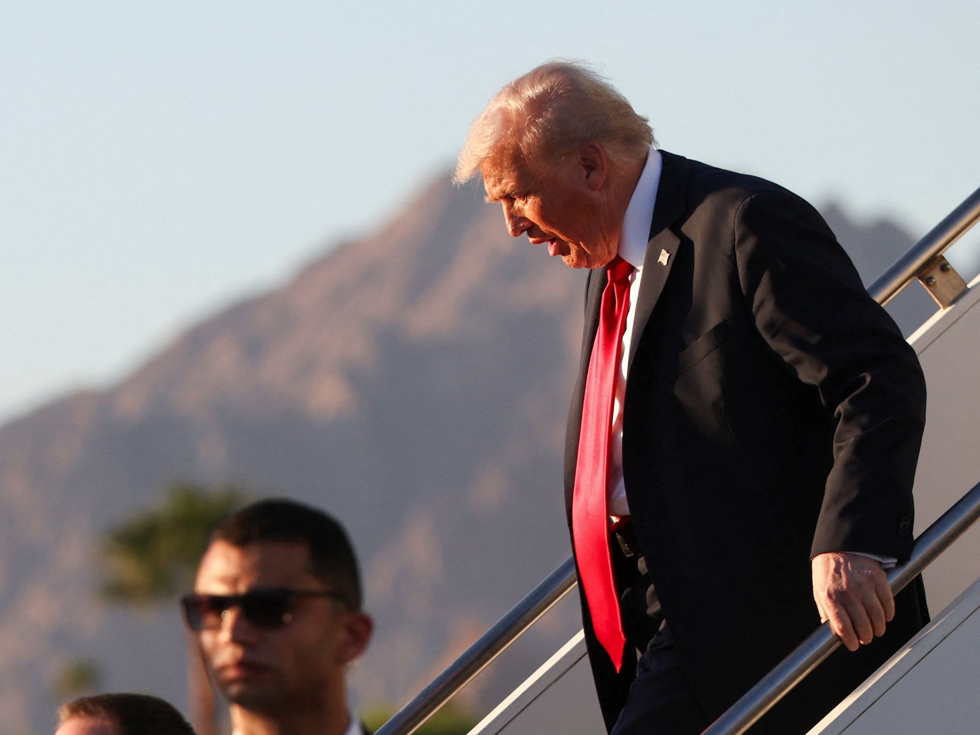 Donald Trump touches down in Egypt as world leaders prepare to sign historic Israel-Gaza peace deal