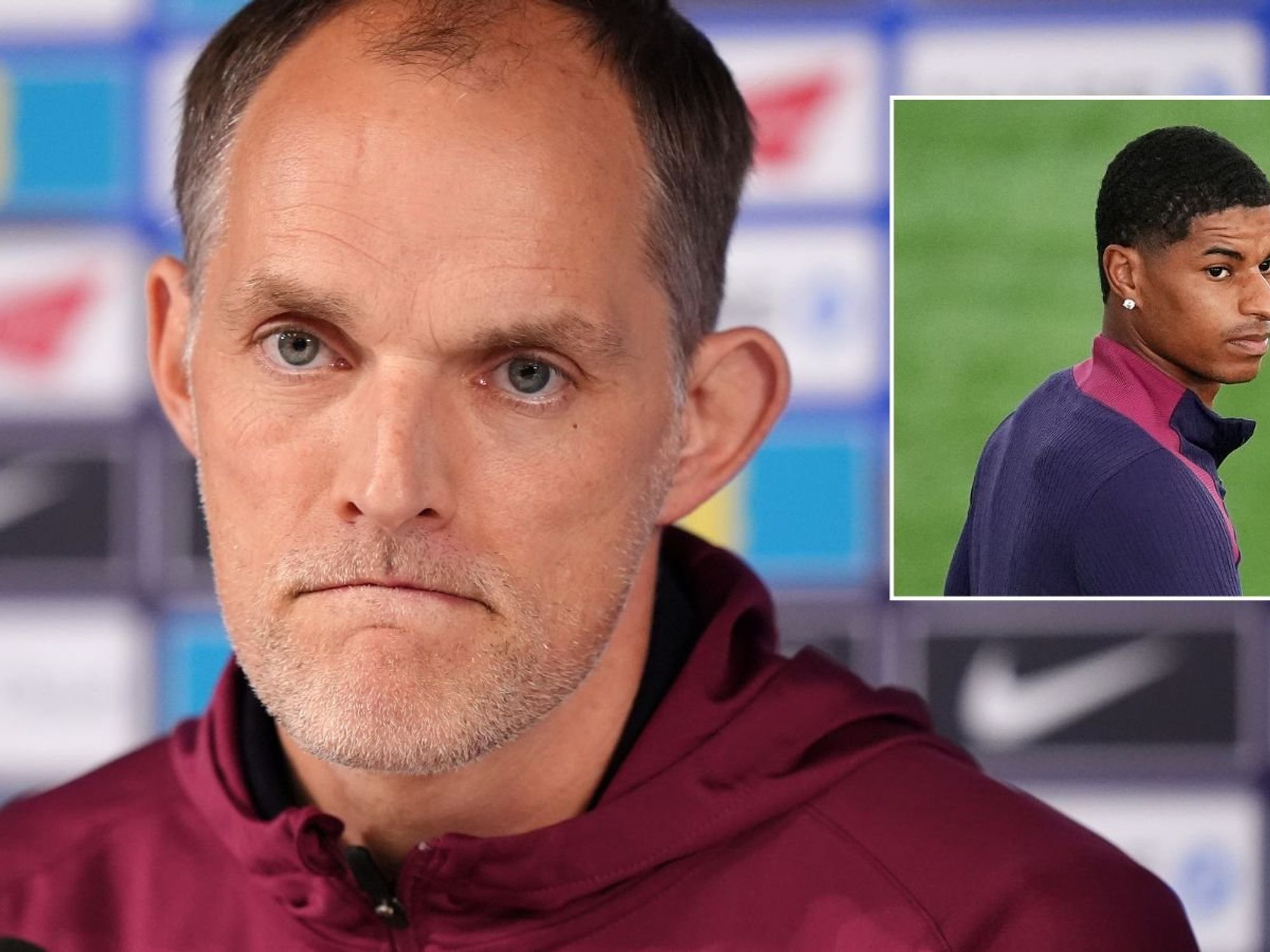 Thomas Tuchel reveals concern over Marcus Rashford's career ahead of England match with Latvia