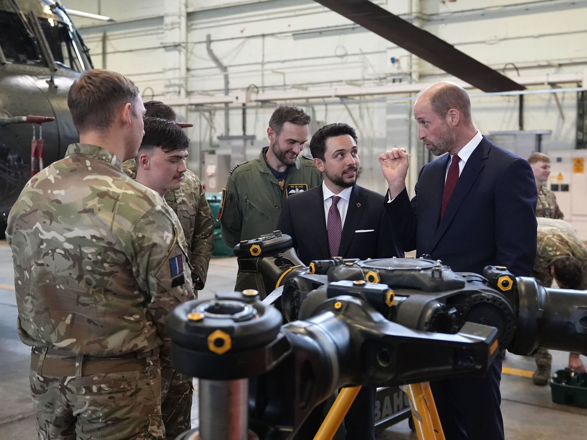 Prince William and Crown Prince of Jordan team up for royal engagement but Princess Kate absent