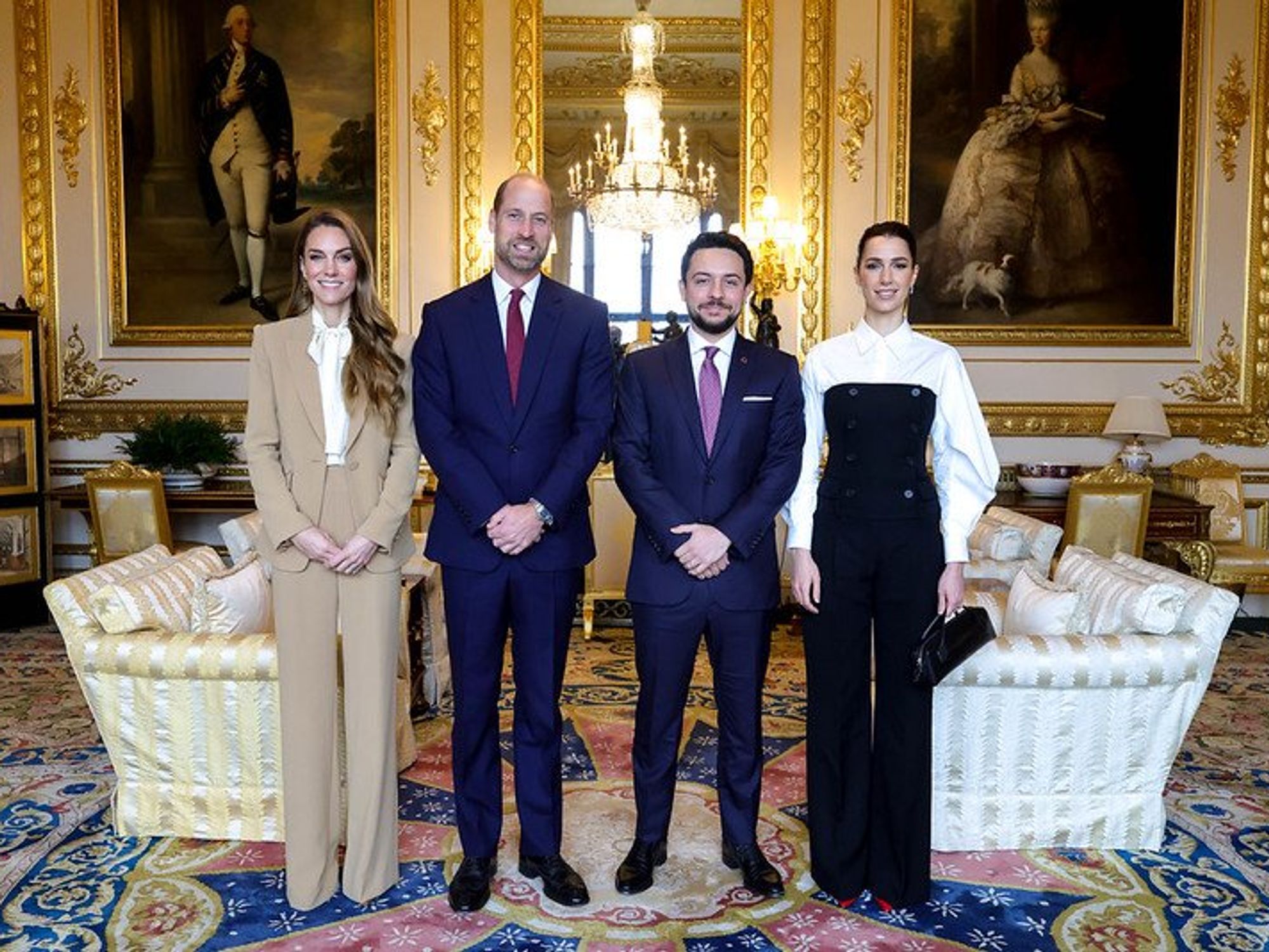 Princess Kate's surprise appearances alongside Prince William at Windsor Castle to greet foreign royals