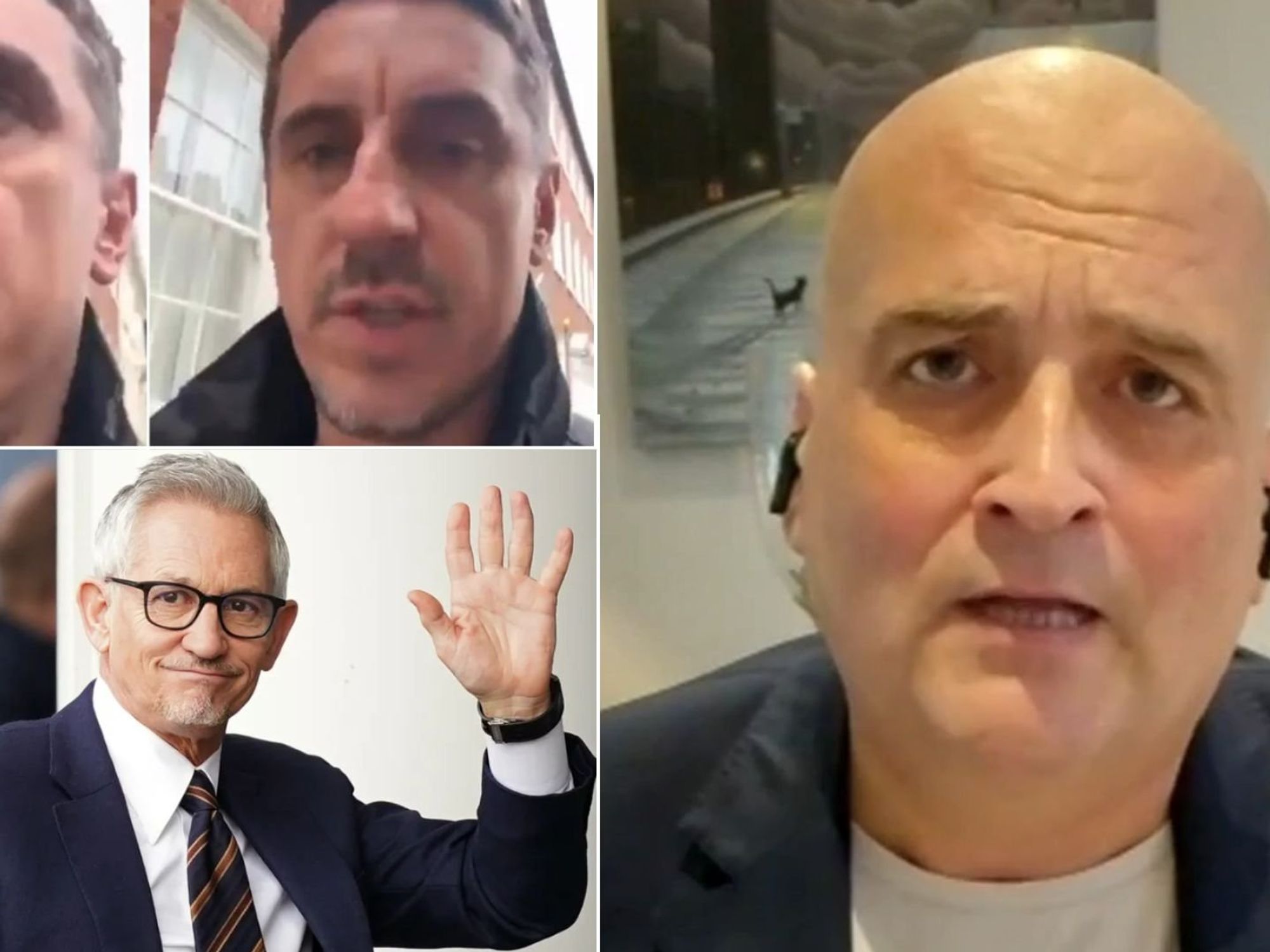 Gary Neville branded ‘poundshop Lineker’ in furious rant by ex-BBC journalist: ‘WHY would he do this?!’