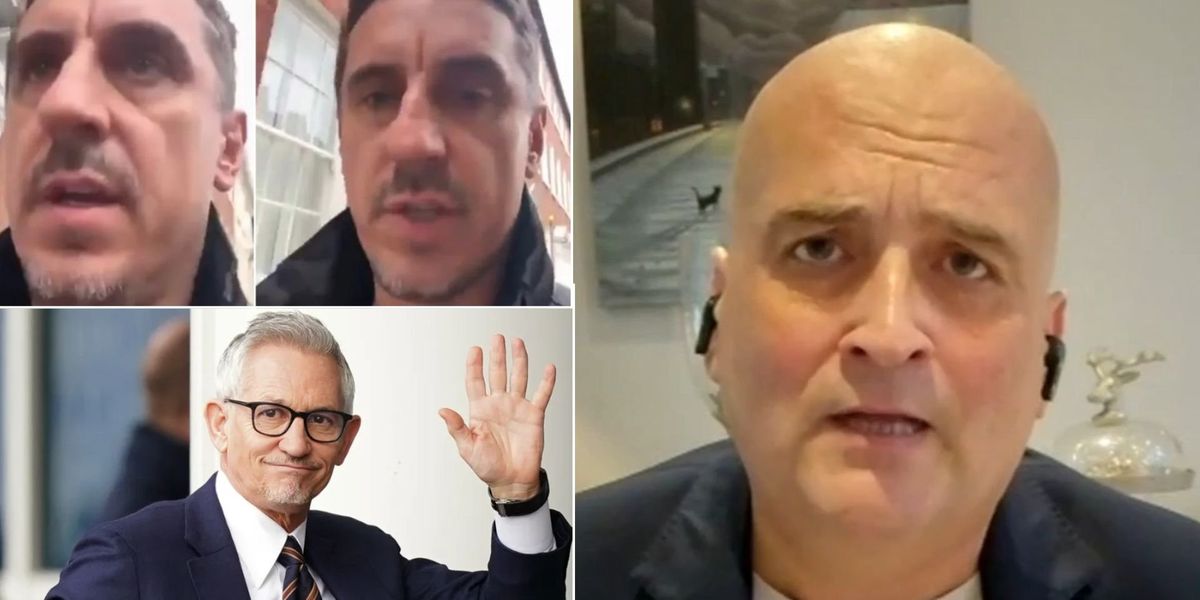 NextImg:Gary Neville branded ‘poundshop Lineker’ in furious rant from ex-BBC journalist: ‘WHY would he do this?!’