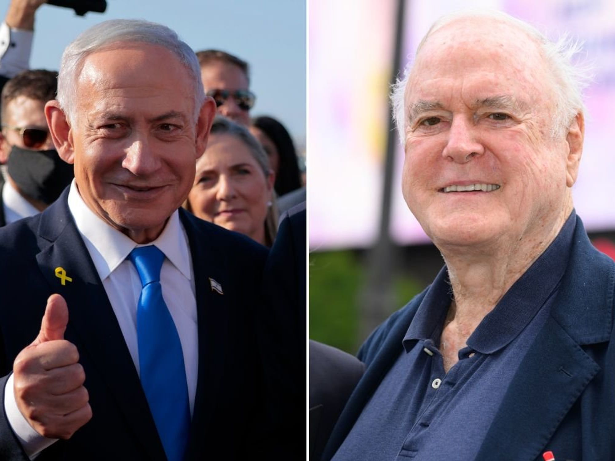 John Cleese fumes at 'treasonous' Netanyahu and Trump as Fawlty Towers star goes on unhinged soci...