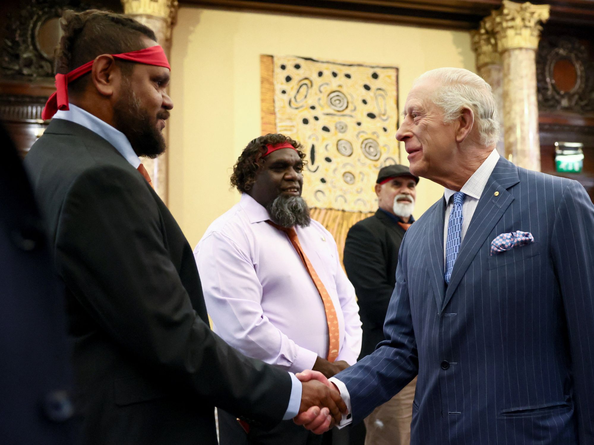 King Charles meets Traditional Owners to mark 40th anniversary of handback