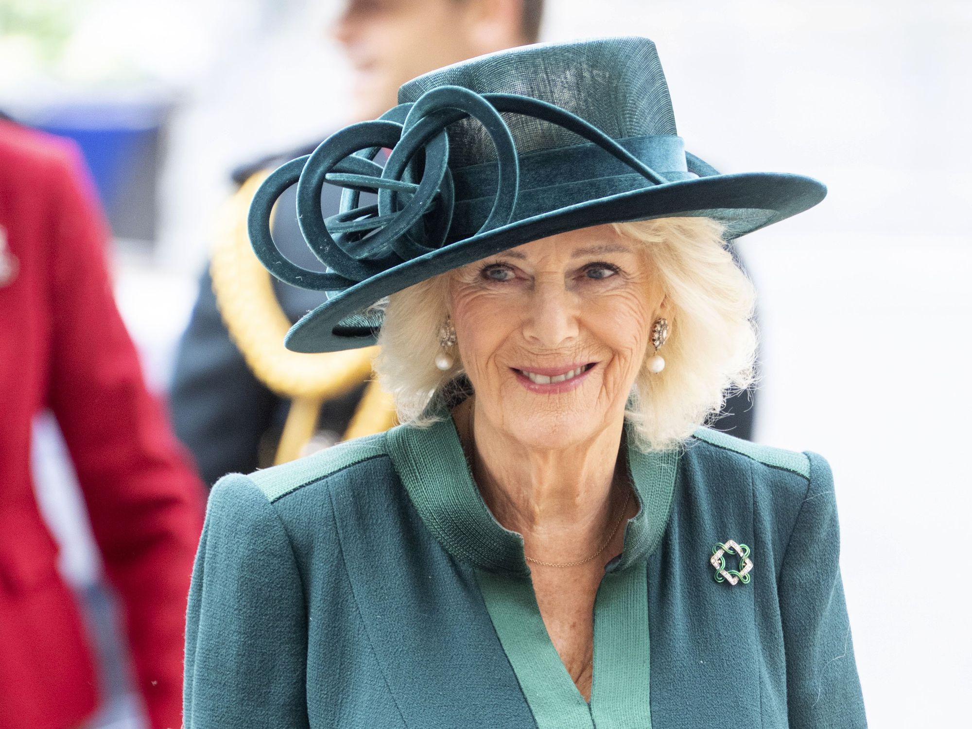 Queen Camilla steps out at Westminster Abbey to mark World Food Day