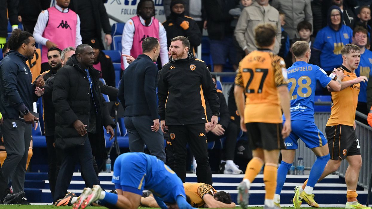 Championship match stopped with security forced to intervene following huge brawl involving playe...