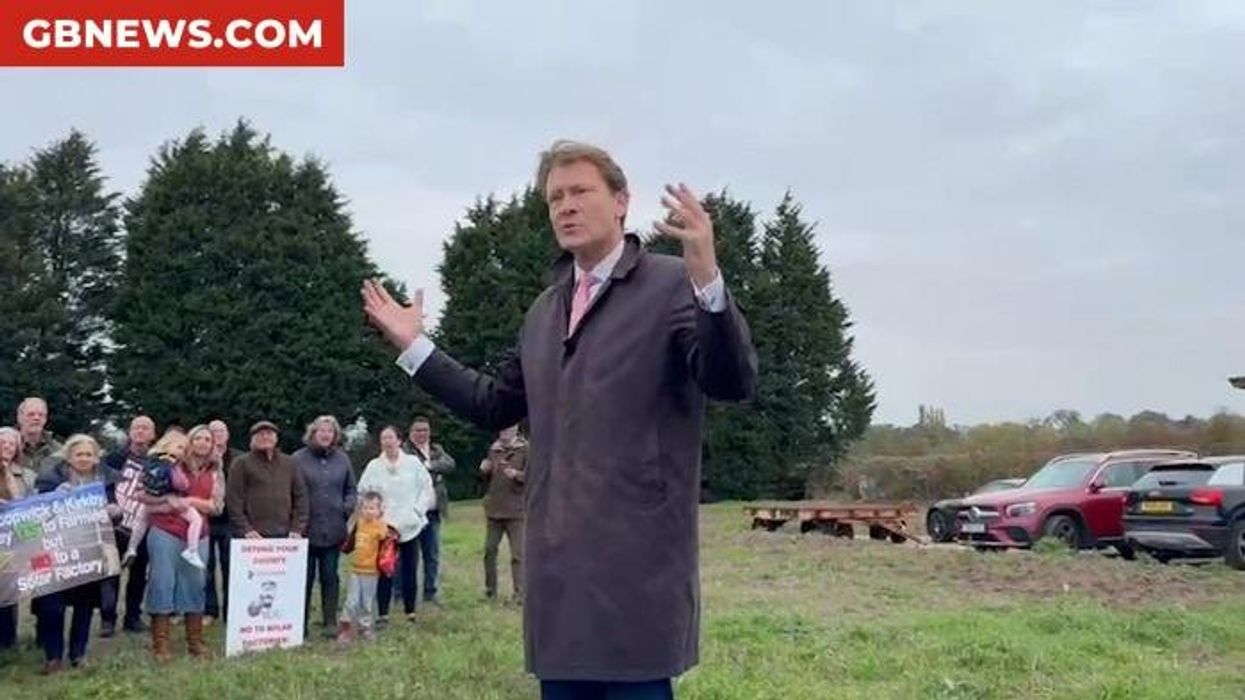 'Thank GOD for GB News!' Richard Tice hails People's Channel in defiant speech to solar farm protesters