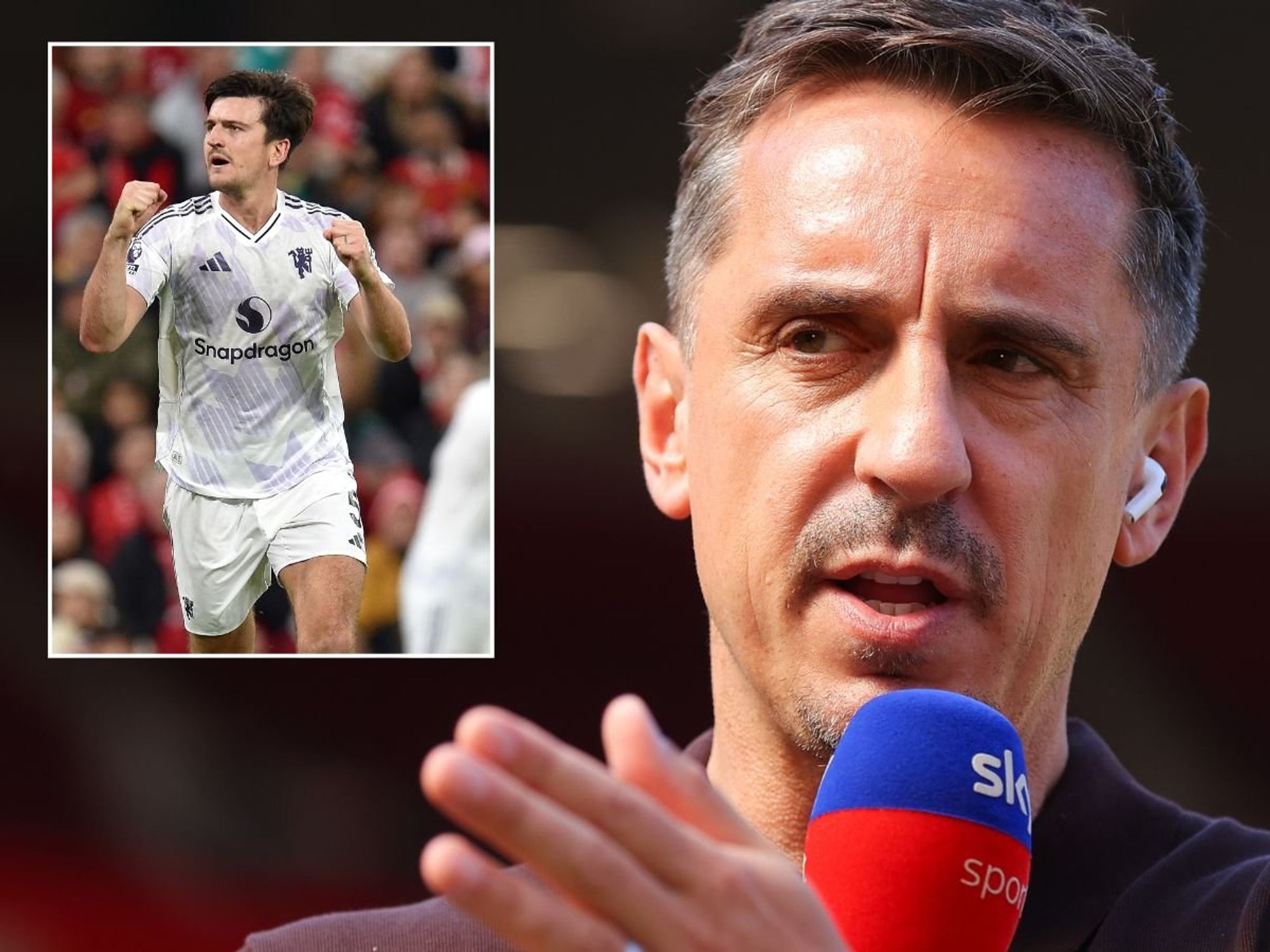 Gary Neville sparks another backlash after 'unprofessional' behaviour during Man Utd win over Liverpool