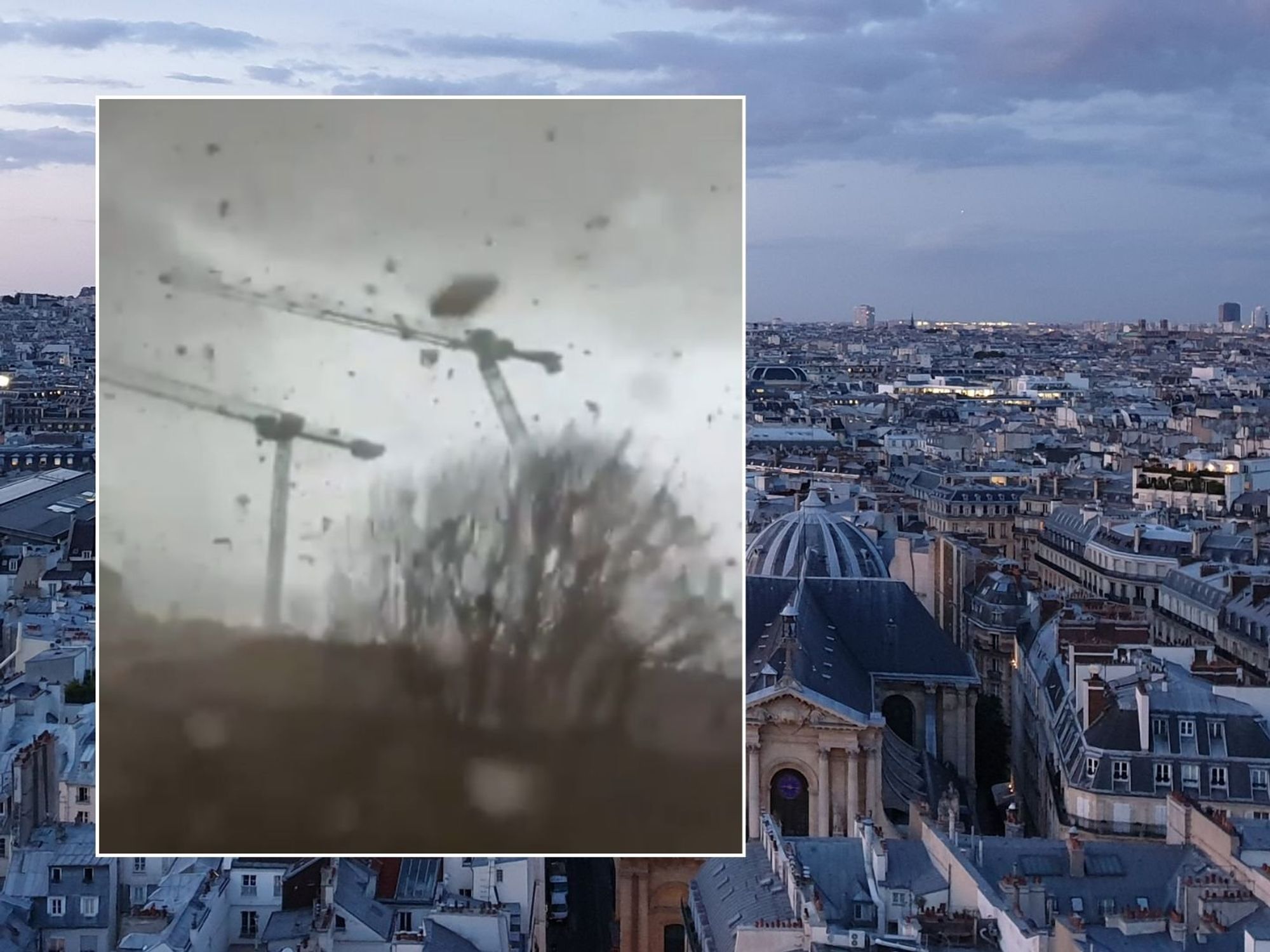One killed and multiple injuries as huge tornado rips through Paris