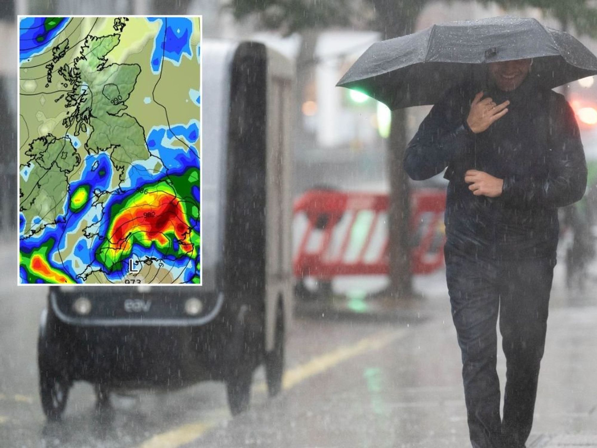 UK weather: Jet stream sparks storm alert as barrage of thunder, rain and hail batters Britain