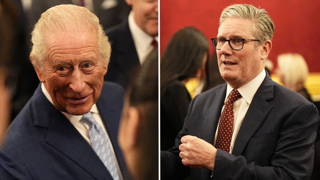 King Charles hosts reception at St James's Palace alongside Sir Keir Starmer just hours before cr...