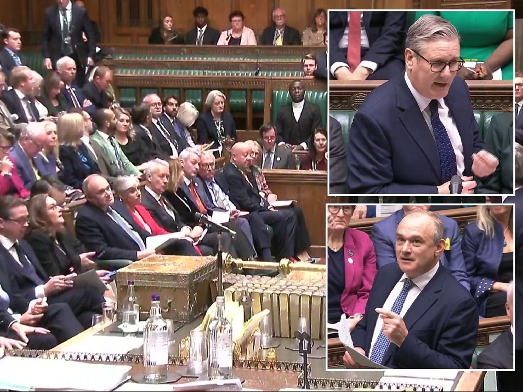 Nigel Farage stages shock PMQs protest in furious response to Keir Starmer's anti-Reform attacks