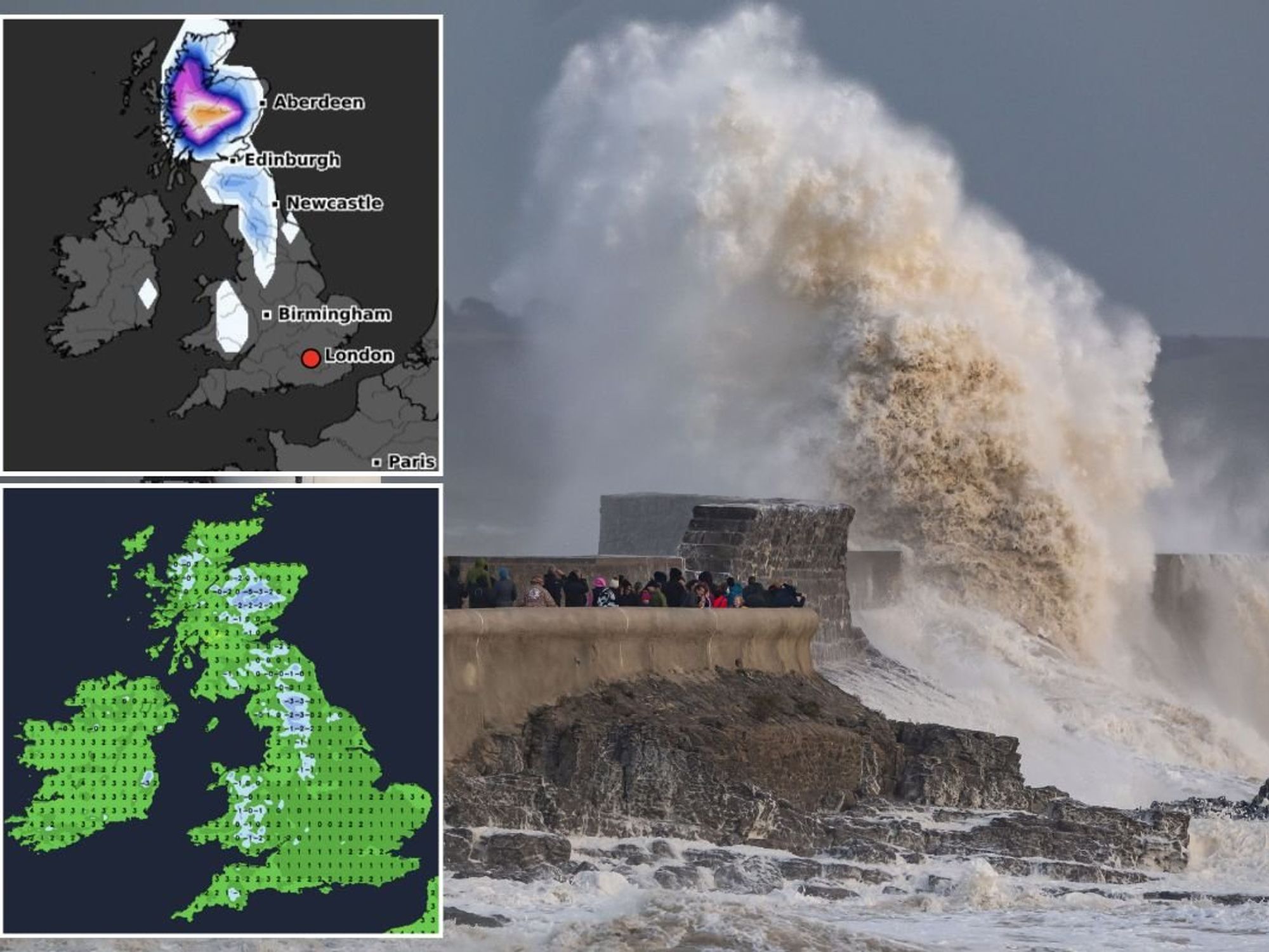 UK weather: Storm Benjamin sends 70mph Polar gales hurtling towards Britain as temperatures set t...
