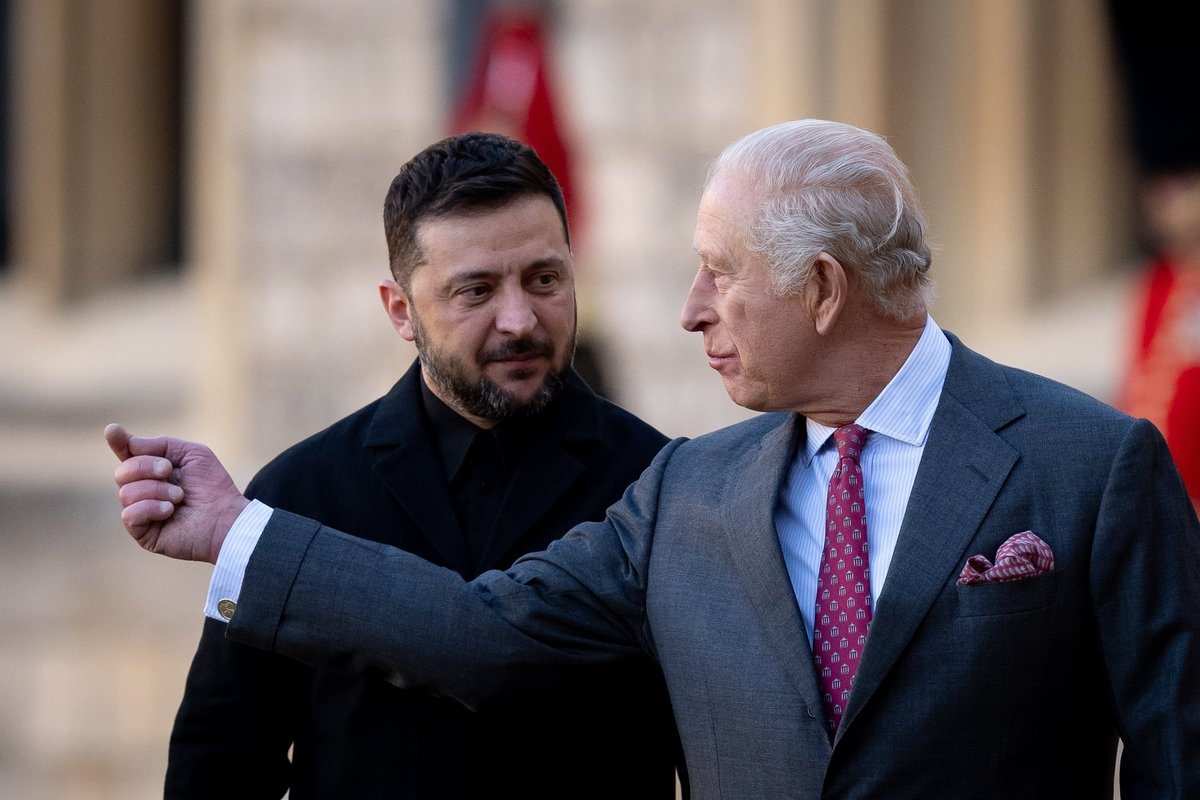 King Charles meets with Volodymyr Zelensky at Windsor Castle ahead of crucial summit