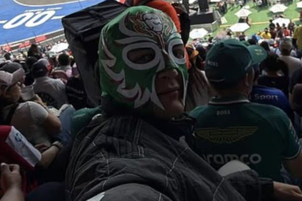 F1 star sneaks into Mexican Grand Prix wearing mask and leaves security staff stunned