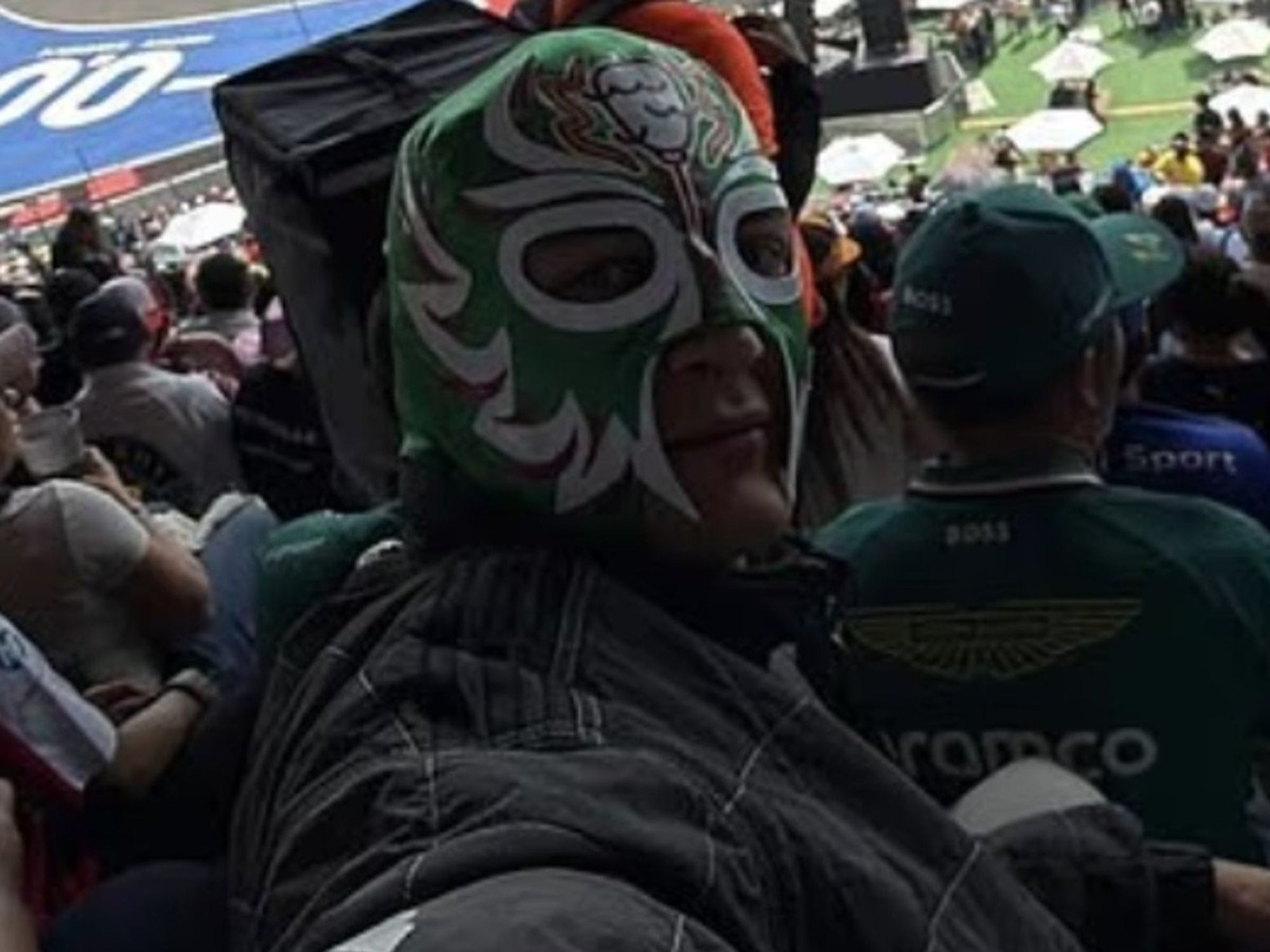 F1 star sneaks into Mexican Grand Prix wearing mask and leaves security staff stunned