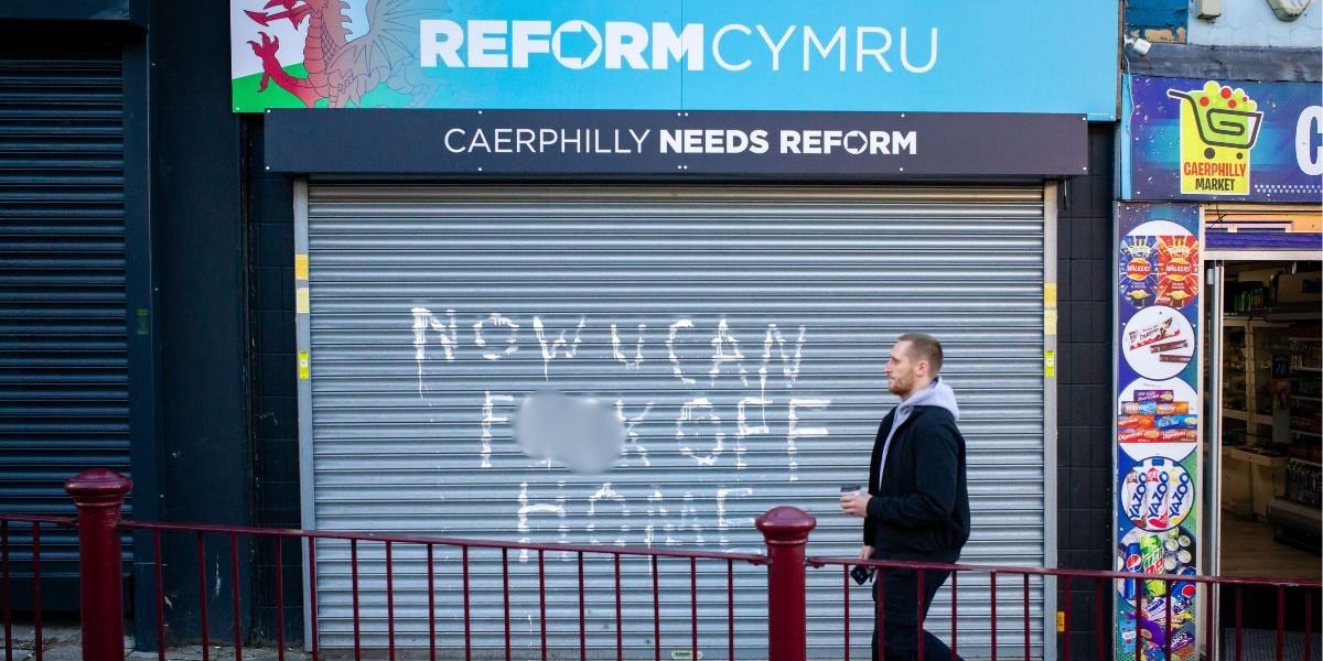 Reform UK office vandalised with ‘f**k off home’ message after defeat in ‘dark tricks’ by-election Reform UK office vandalised with ‘f**k off home’ message after defeat in ‘dark tricks’ by-election