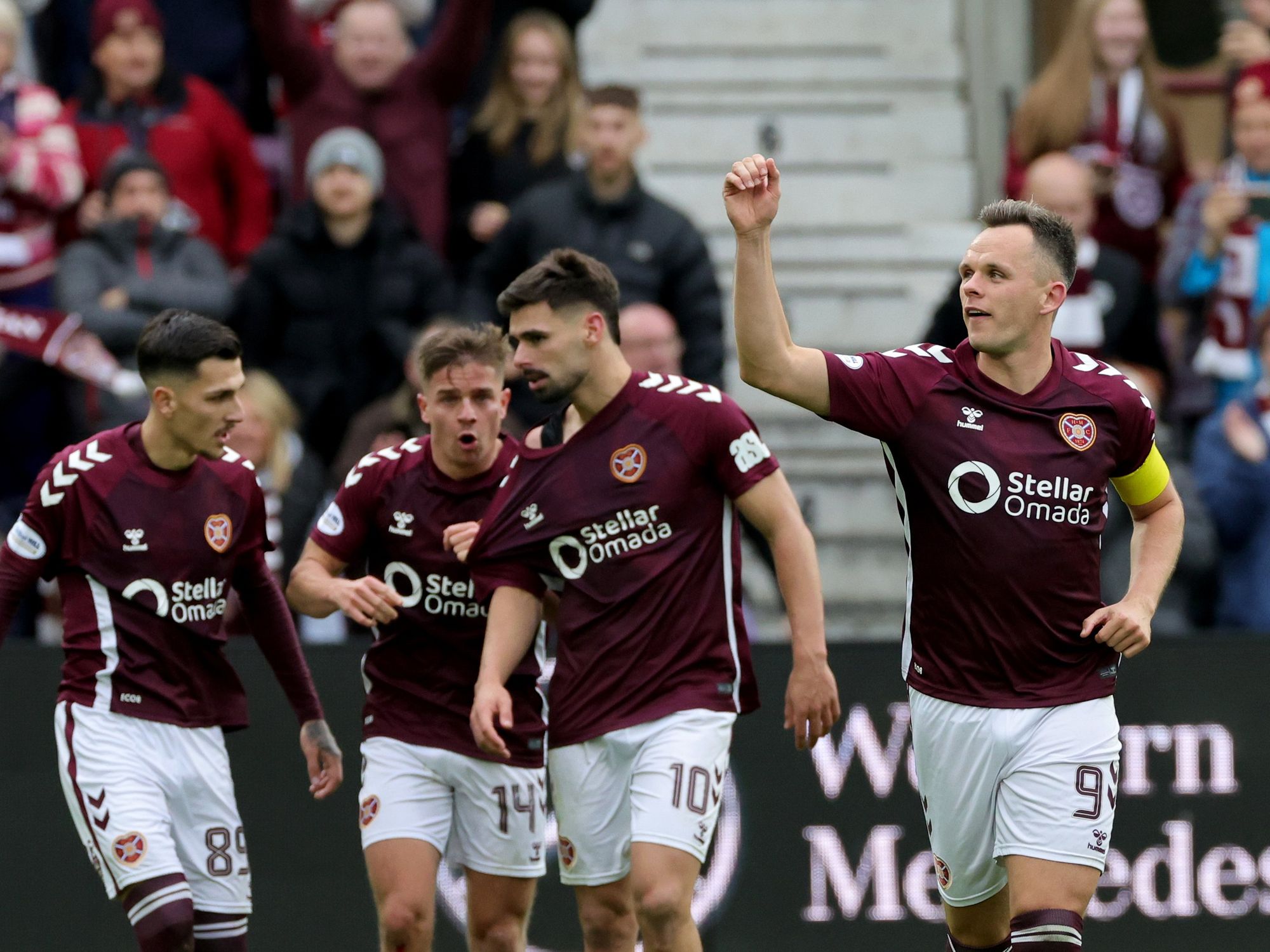 Hearts go eight points clear of Celtic after rocking 3-1 win at Tynecastle