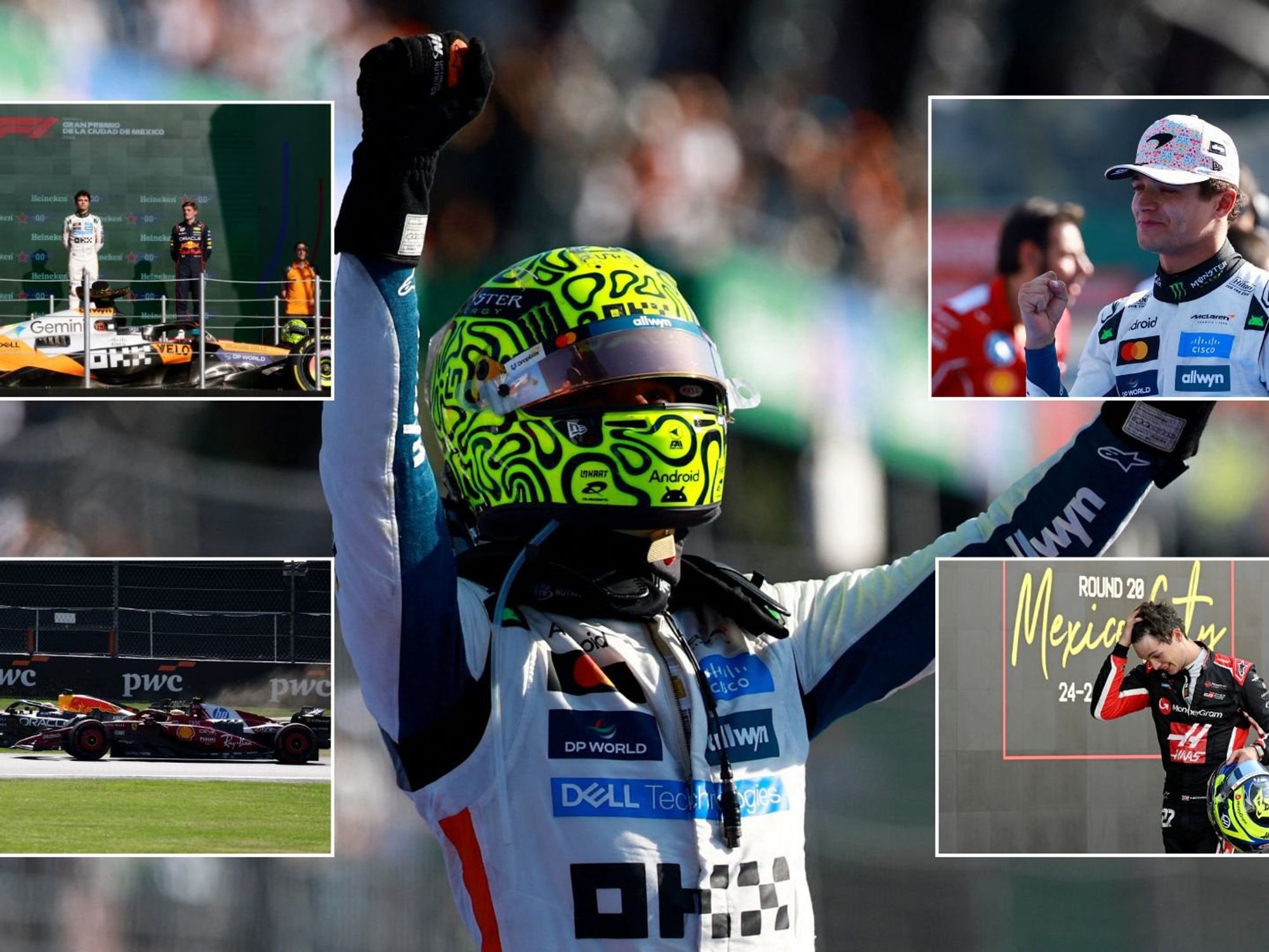 Lando Norris wins dramatic Mexico Grand Prix to overtake Oscar Piastri in Drivers' Championship