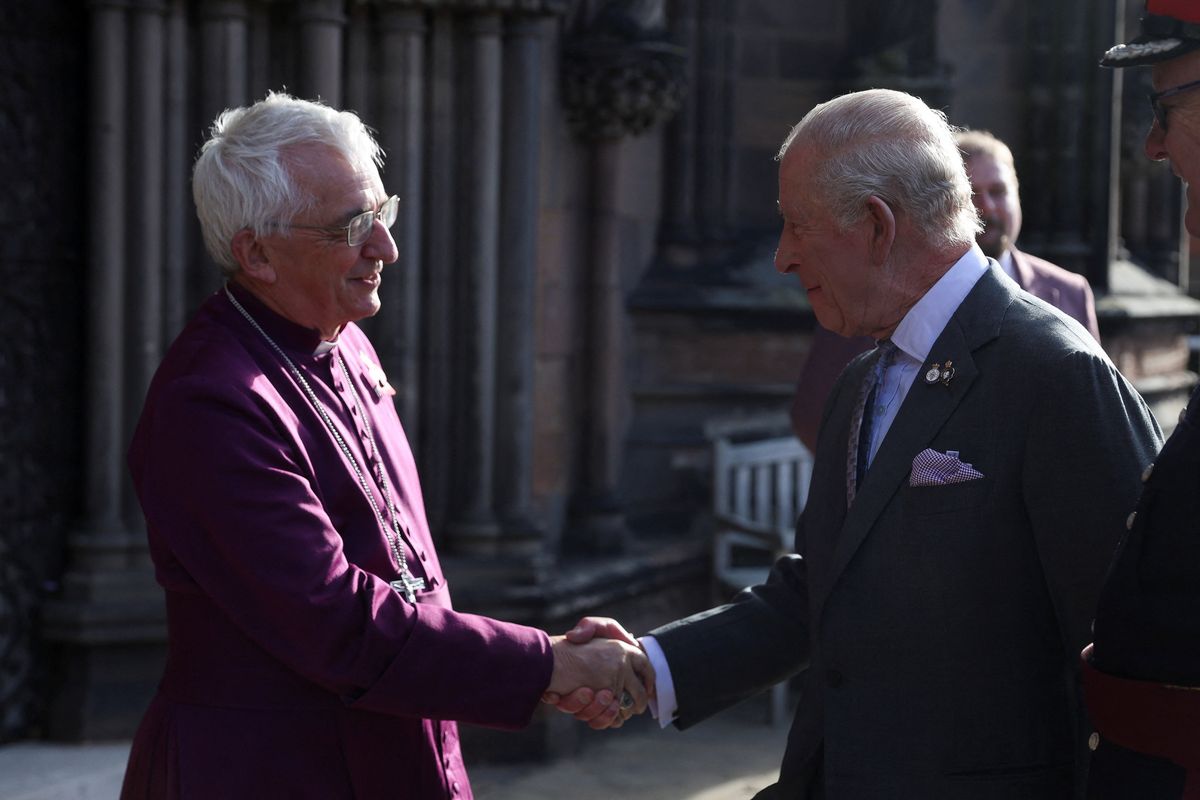 King Charles visits Lichfield Cathedral as monarch left stunned by Table for the Nation