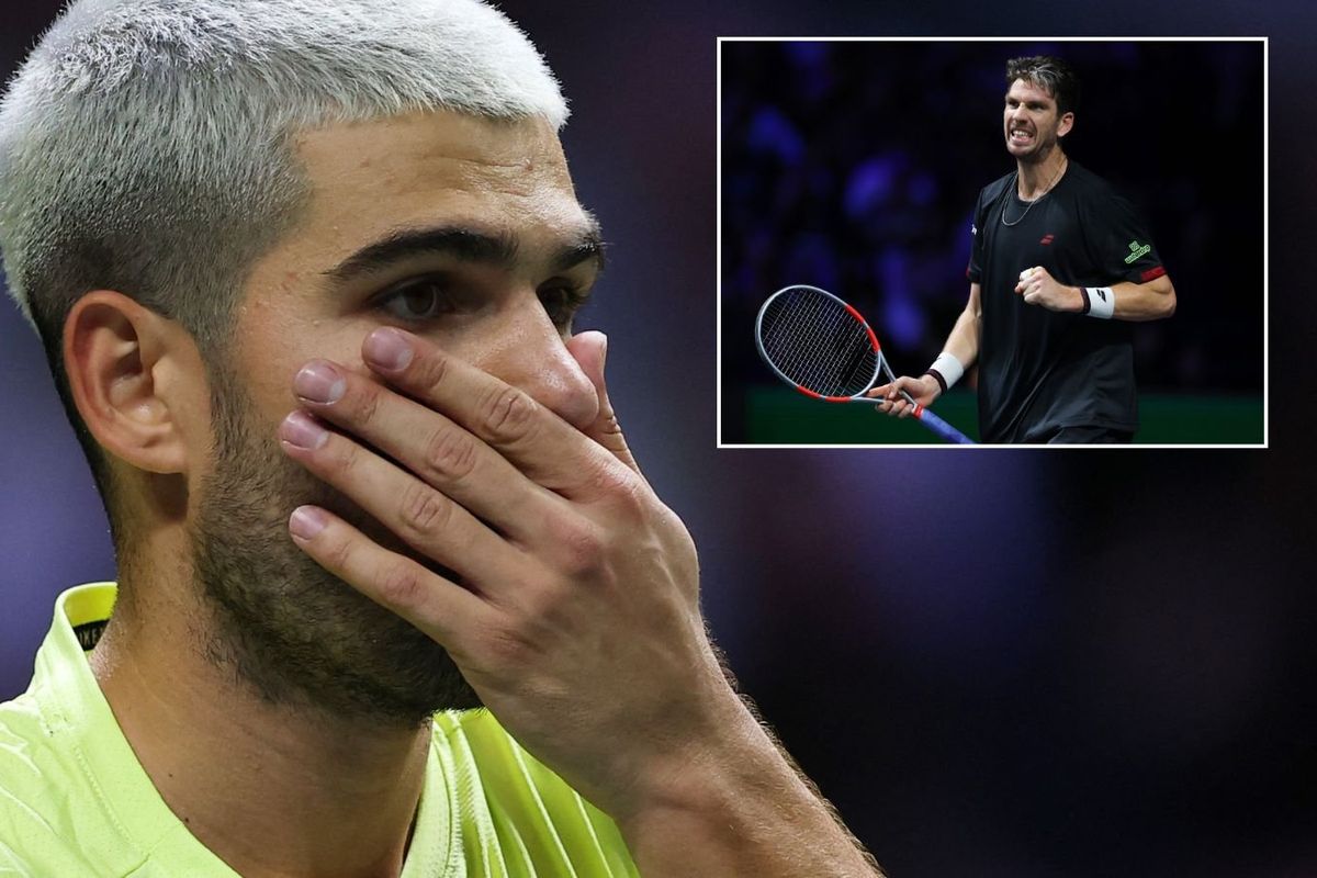 Carlos Alcaraz explains furious chat with coach after losing Paris Masters clash to Cameron Norrie