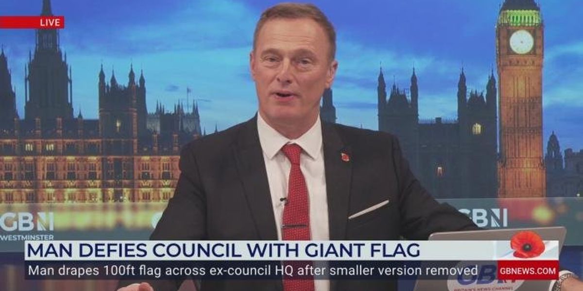 James Holmes tells GB News he has been called ‘racist’ for 100ft Union flag display James Holmes tells GB News he has been called ‘racist’ for 100ft Union flag display