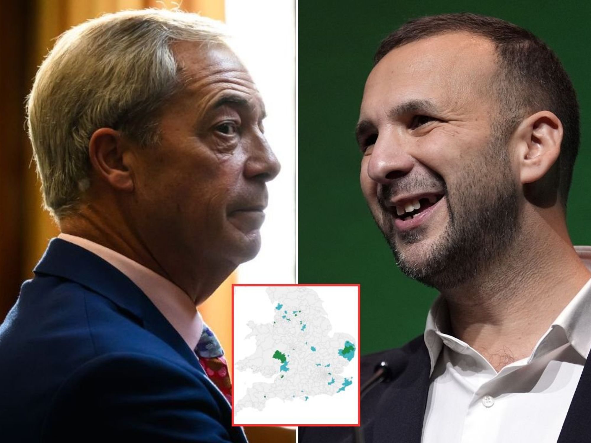 REVEALED: The 49 seats where Zack Polanski's Greens could go head-to-head with Nigel Farage's Reform UK