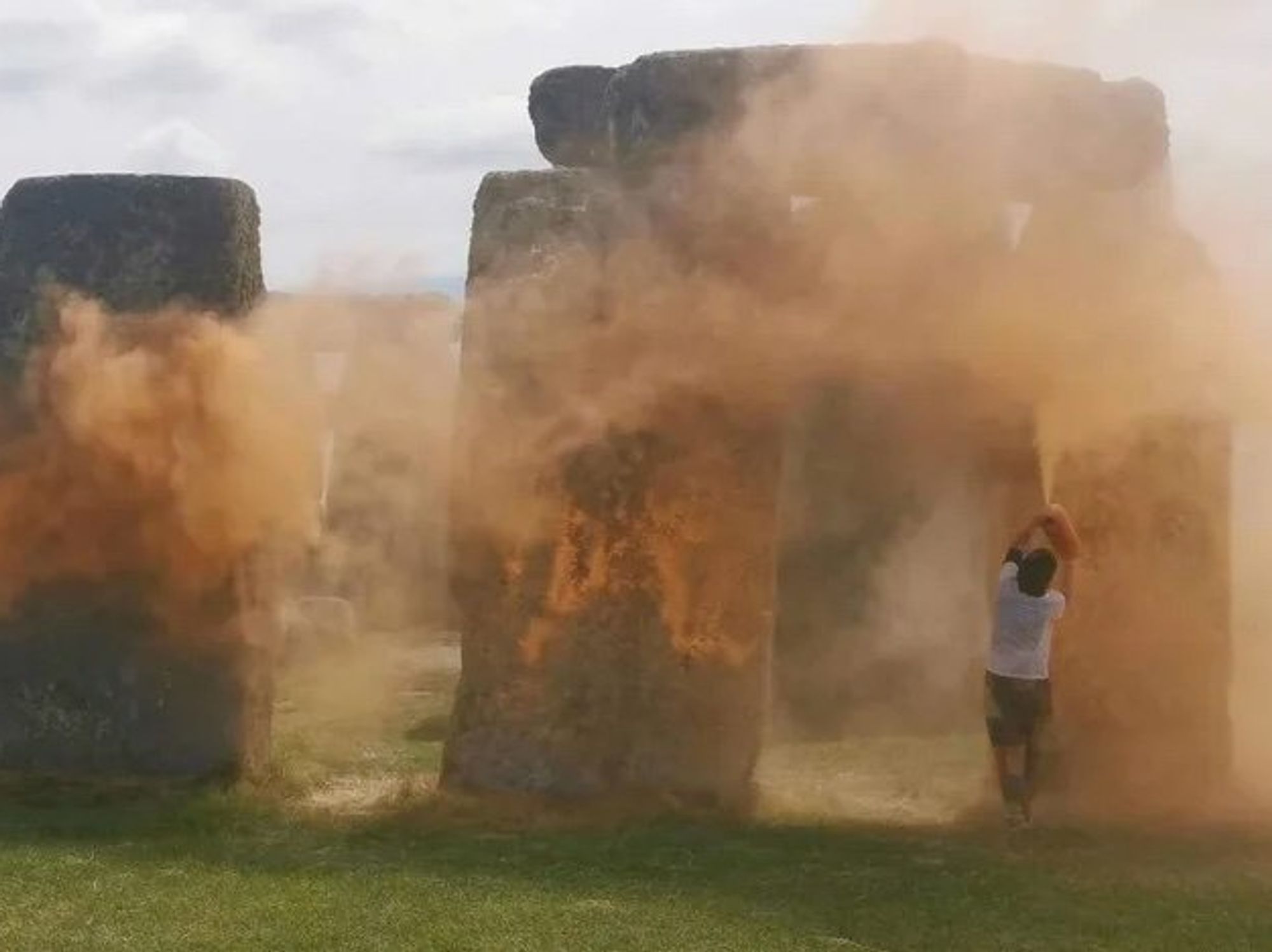 Just Stop Oil activists who sprayed Stonehenge with orange powder cleared as they make ‘magic tri...