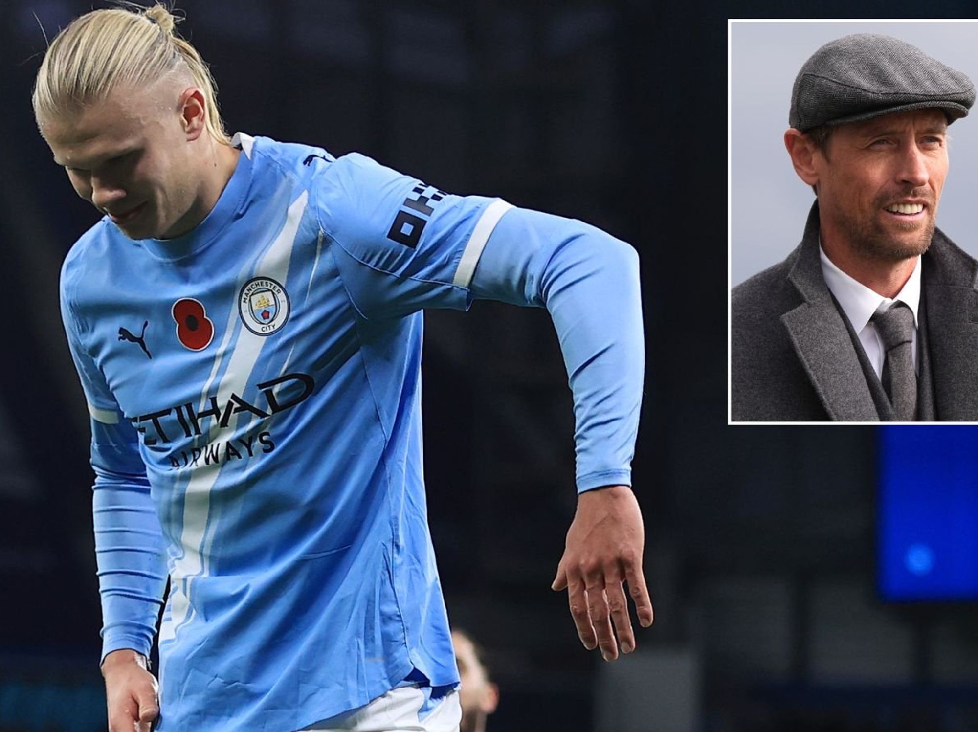 Peter Crouch gives hilarious response after Erling Haaland steals robot celebration in Man City win