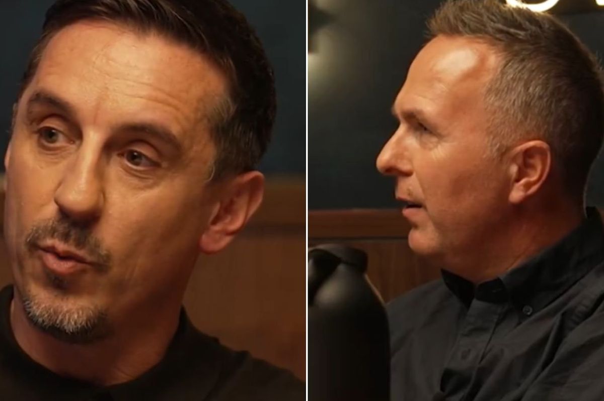Gary Neville applauded by former England captain in footage posted on social media