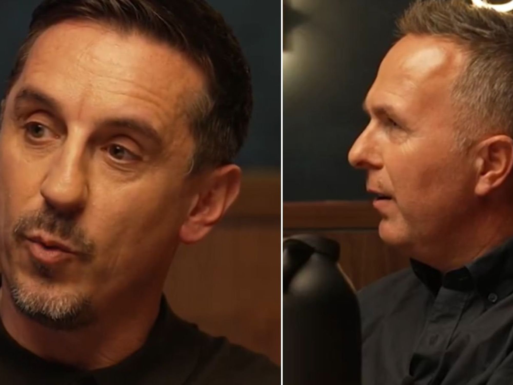 Gary Neville applauded by former England captain in footage posted on social media