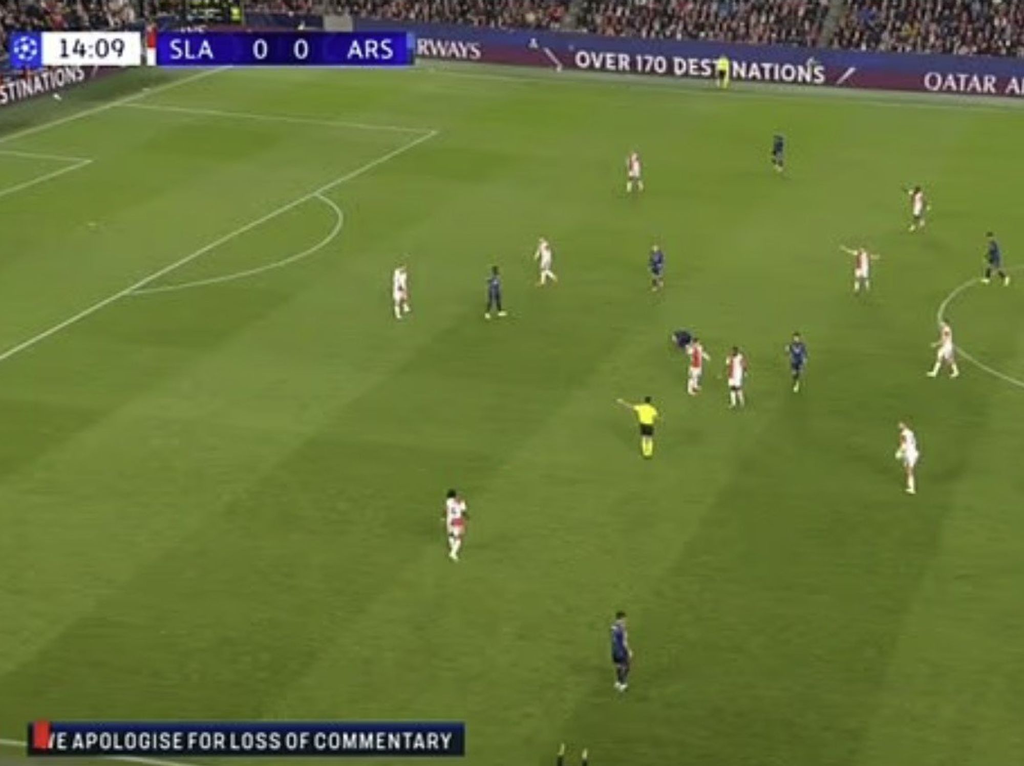 TNT Sport apologises to viewers over Arsenal coverage during crucial Champions League clash