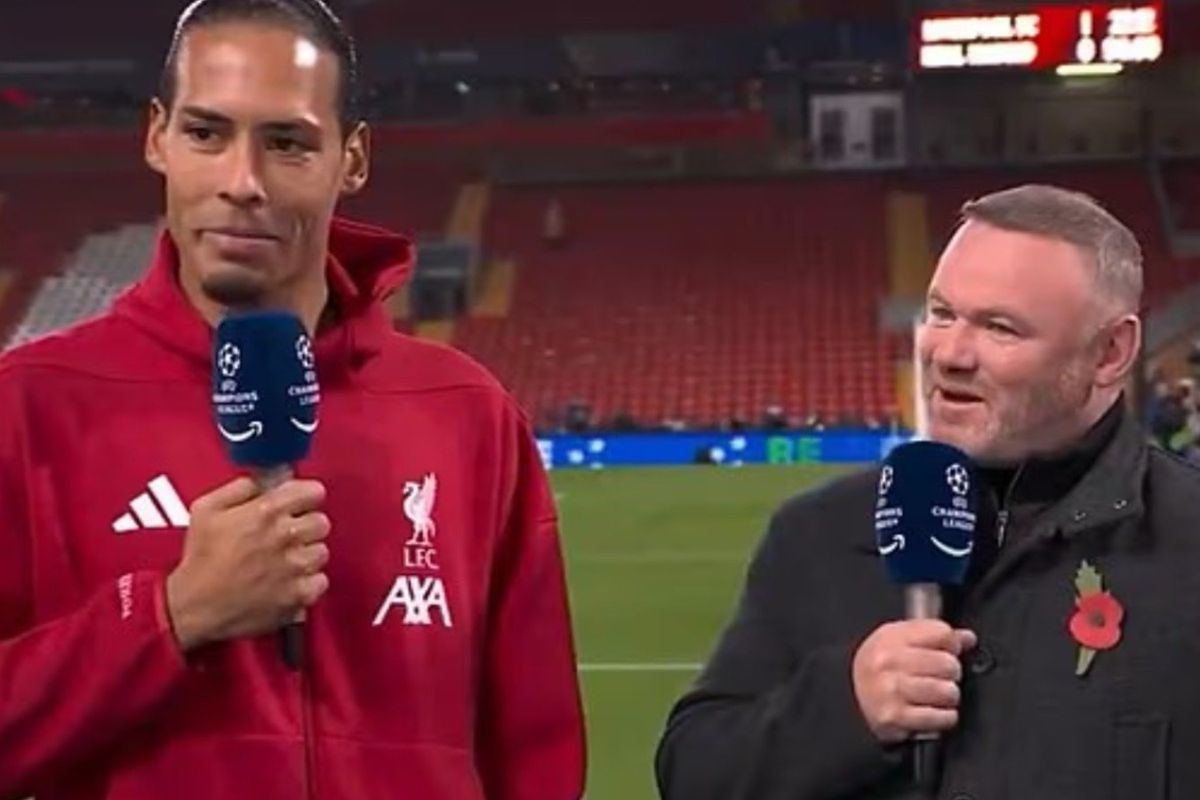 Wayne Rooney involved in awkward interview after Liverpool beat Real Madrid in Champions League