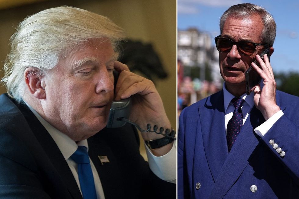 Donald Trump fumes in 'powerful' private phone call to Nigel Farage over BBC scandal